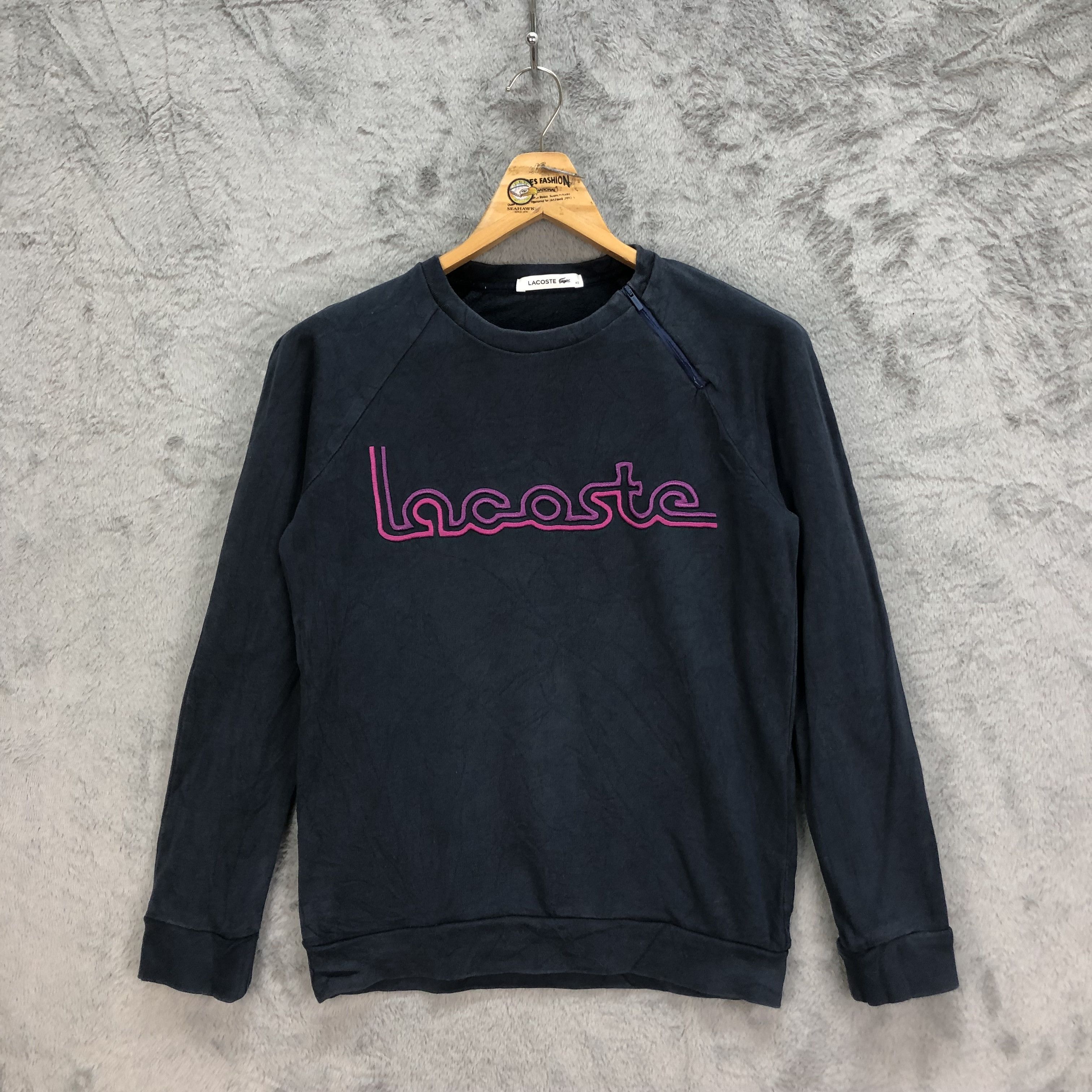 Lacoste Lacoste Embroidery Big Logo Sweatshirts #5019-34 Size S / US 4 / IT 40 - 1 Thumbnail