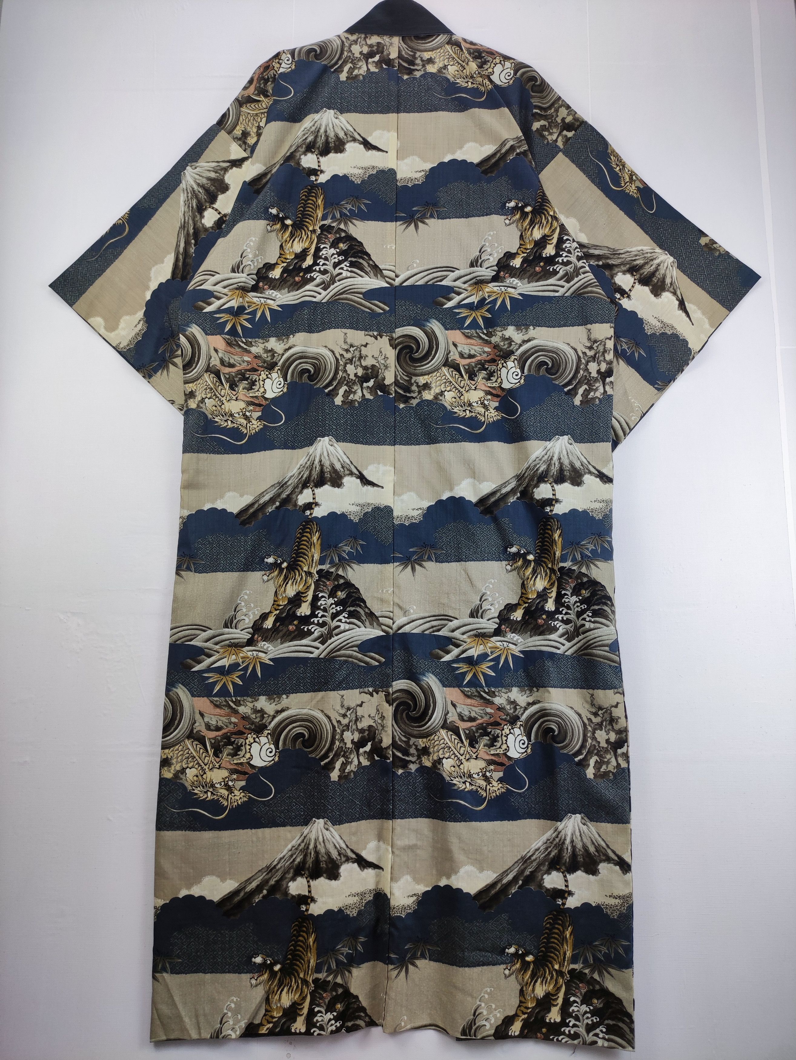 Komono Vintage Japanese Traditional kimono Dragon Tiger Fullprint Size US XXL / EU 58 / 5 - 5 Thumbnail