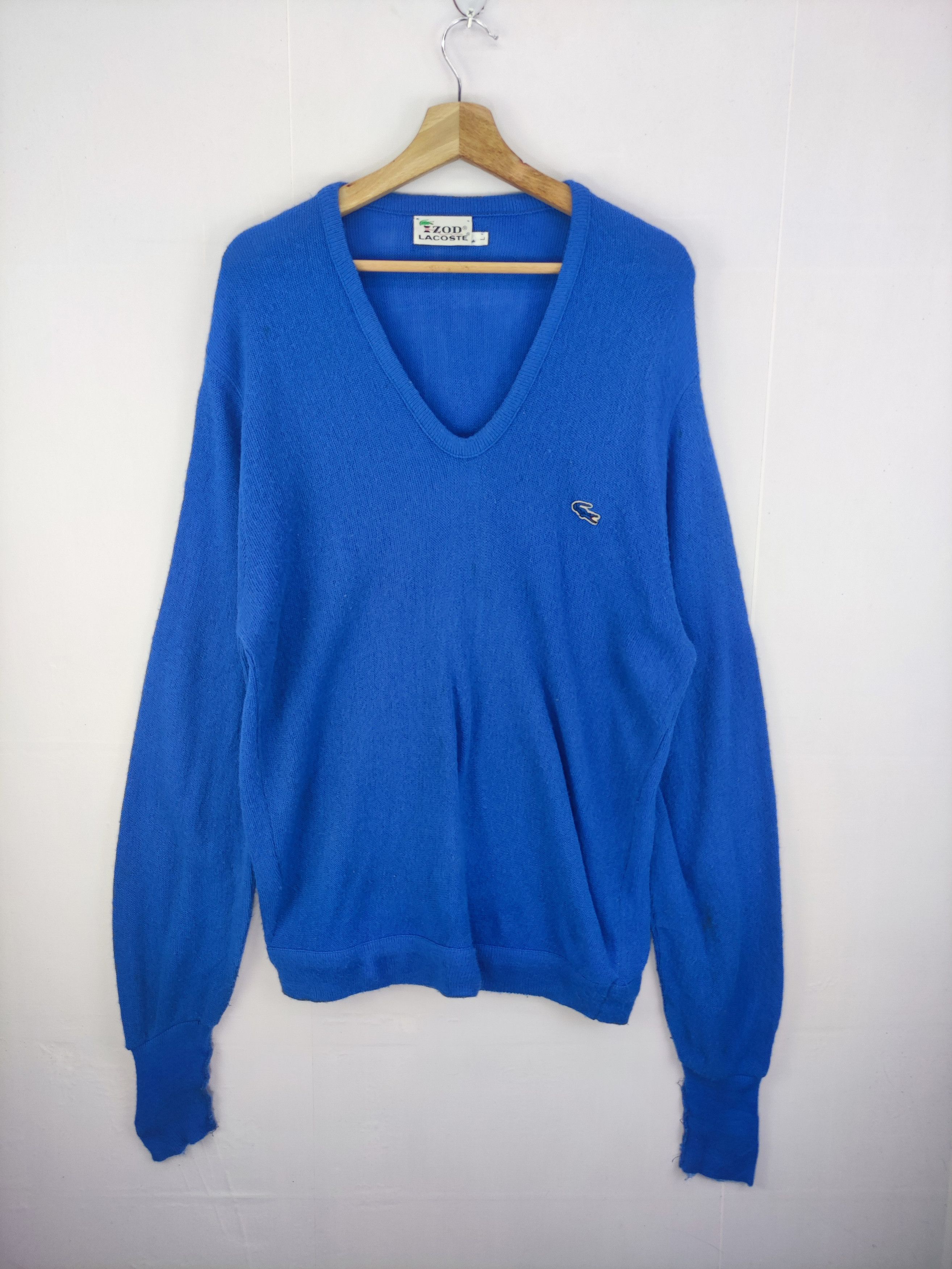 Lacoste Vintage Lacoste Artificial Wool Knit Sweater Size US M / EU 48-50 / 2 - 1 Thumbnail