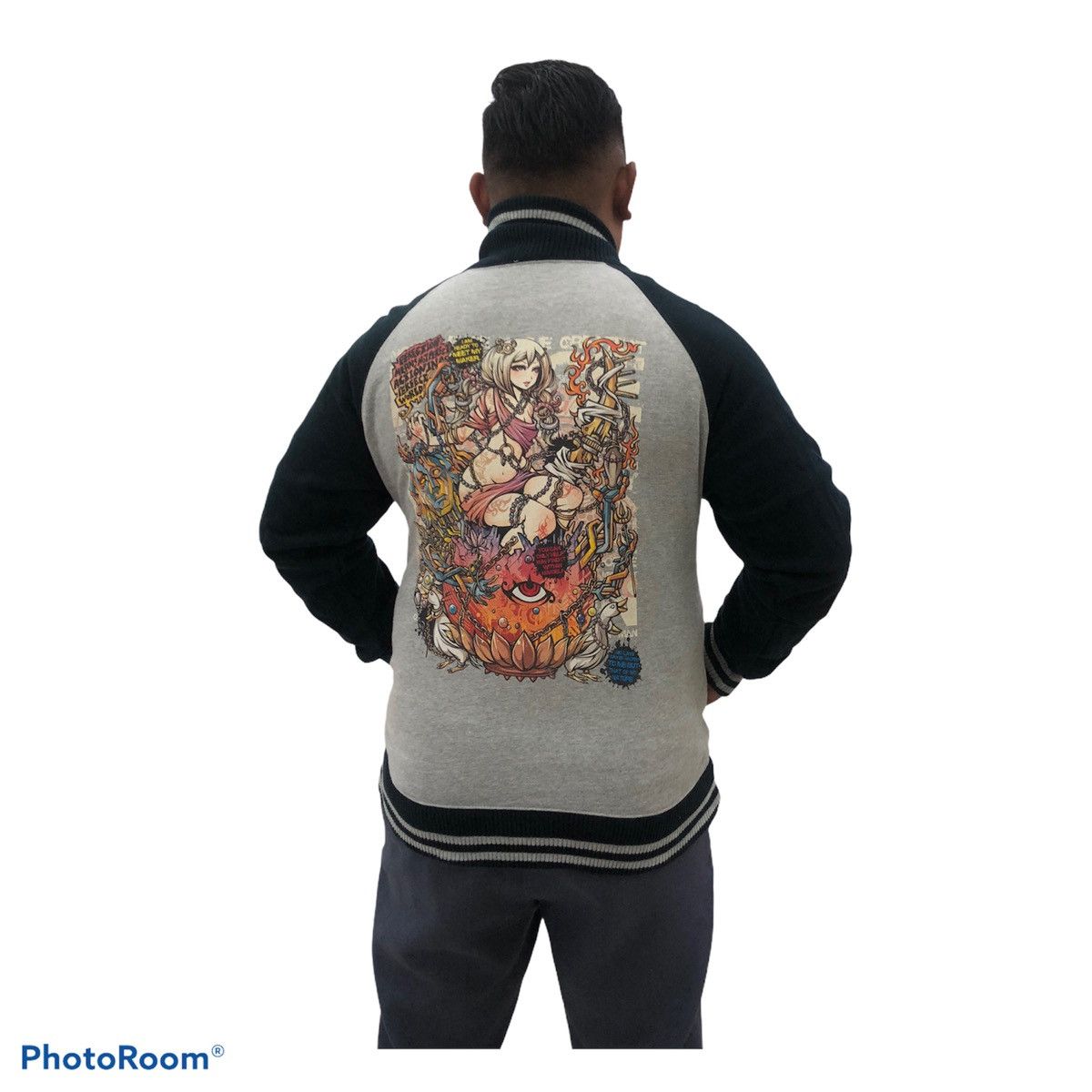 Anime Varsity jacket with Rare GRAVITY ANIME by Project C.K Size US L / EU 52-54 / 3 - 8 Thumbnail