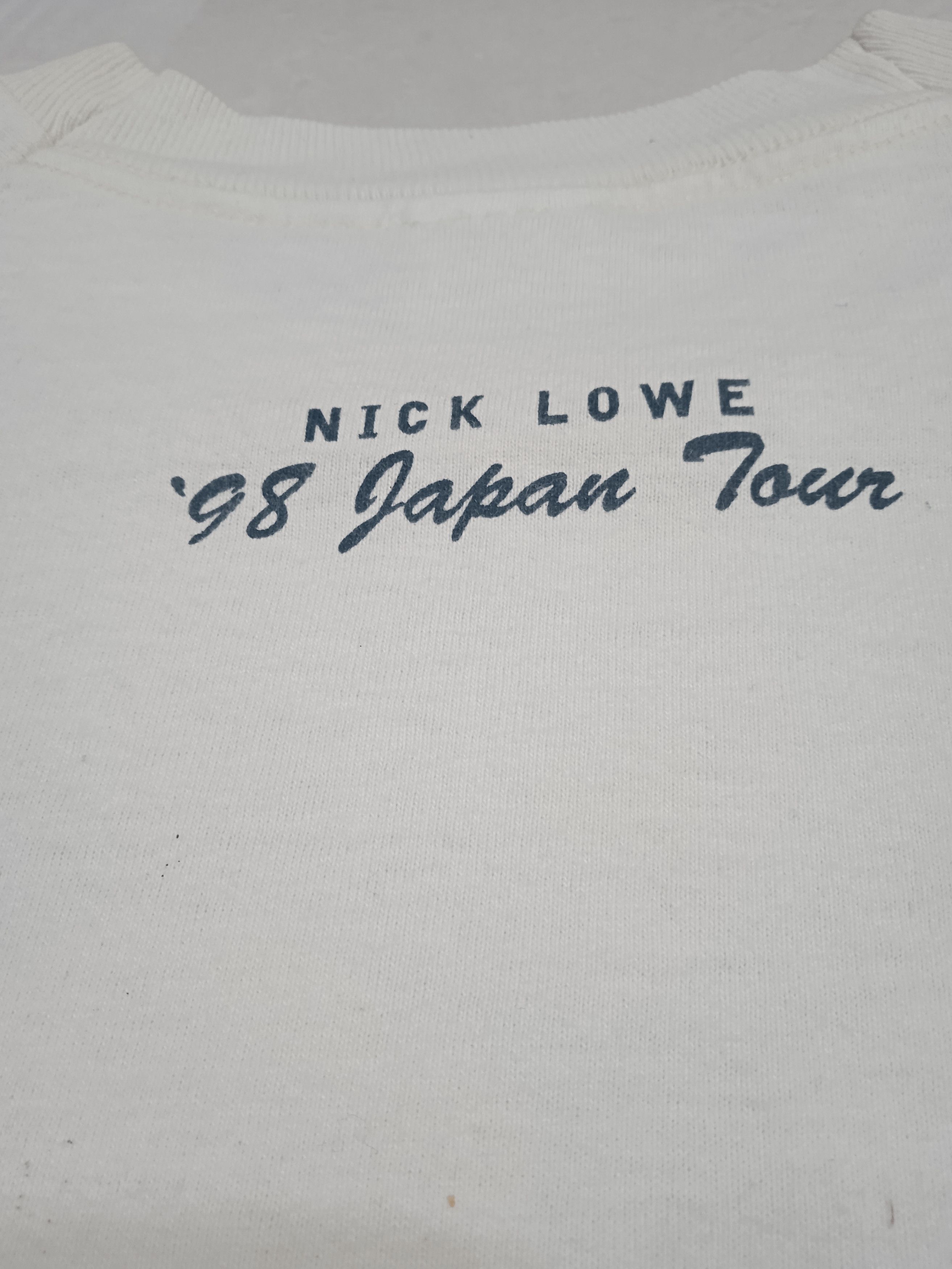 Other × Vintage Vintage Nick Lowe 1998 Japan Tour T-Shirt Band Size US S / EU 44-46 / 1 - 2 Thumbnail