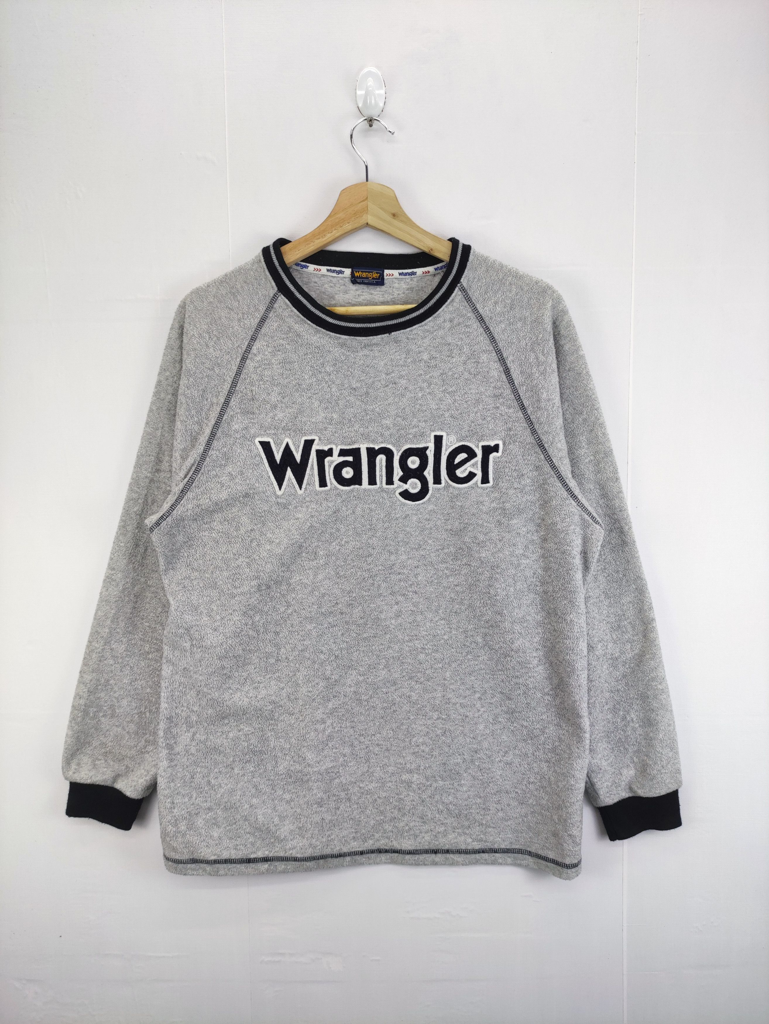 Wrangler Vintage Wrangler Embroidered Logo Sweater Jumper Size US M / EU 48-50 / 2 - 1 Thumbnail