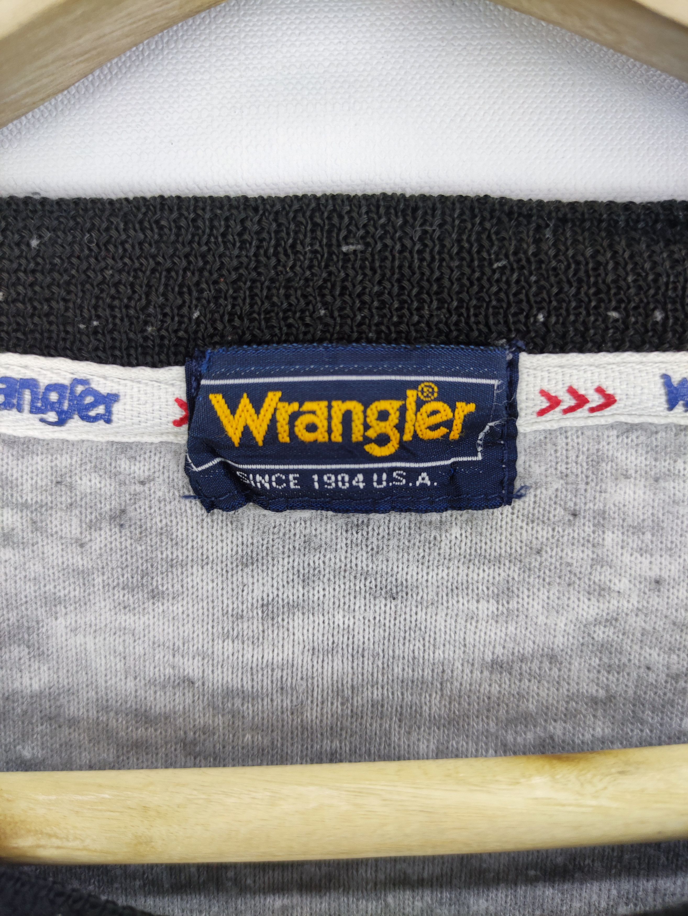 Wrangler Vintage Wrangler Embroidered Logo Sweater Jumper Size US M / EU 48-50 / 2 - 2 Thumbnail