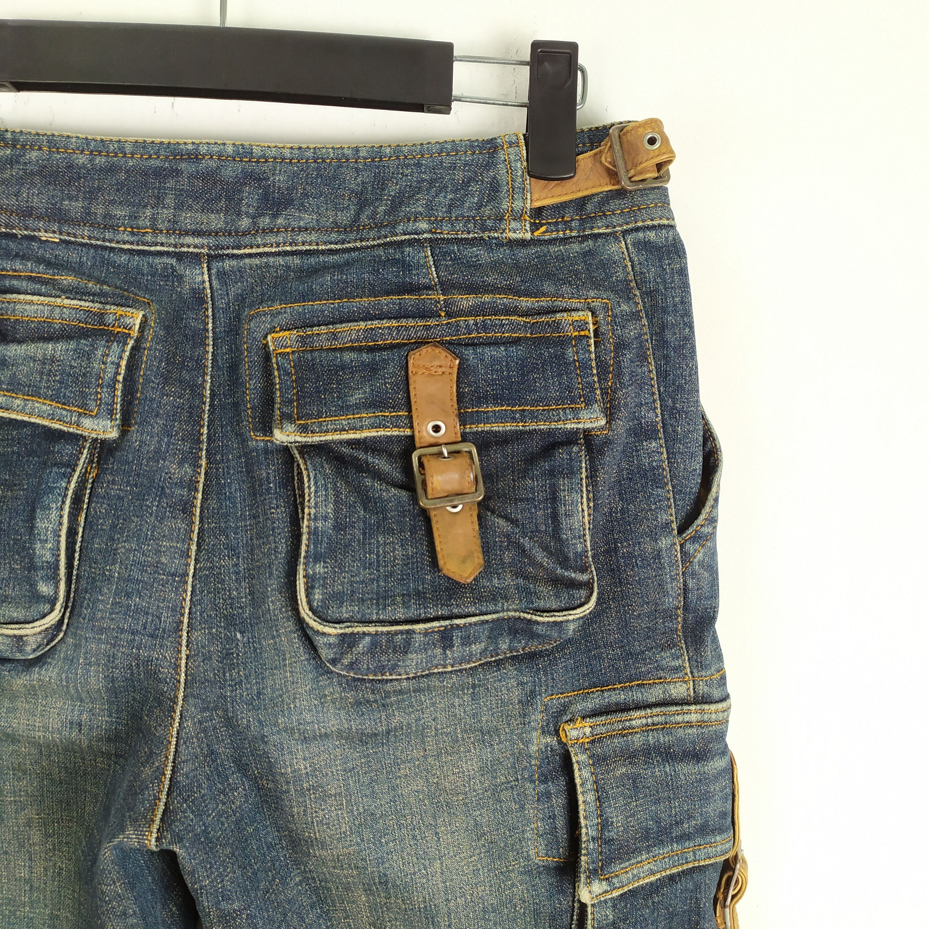 Japanese Brand × Jean Appena Due Jean Flare style Cargo Pants Multipocket Size US 28 / EU 44 - 9 Thumbnail