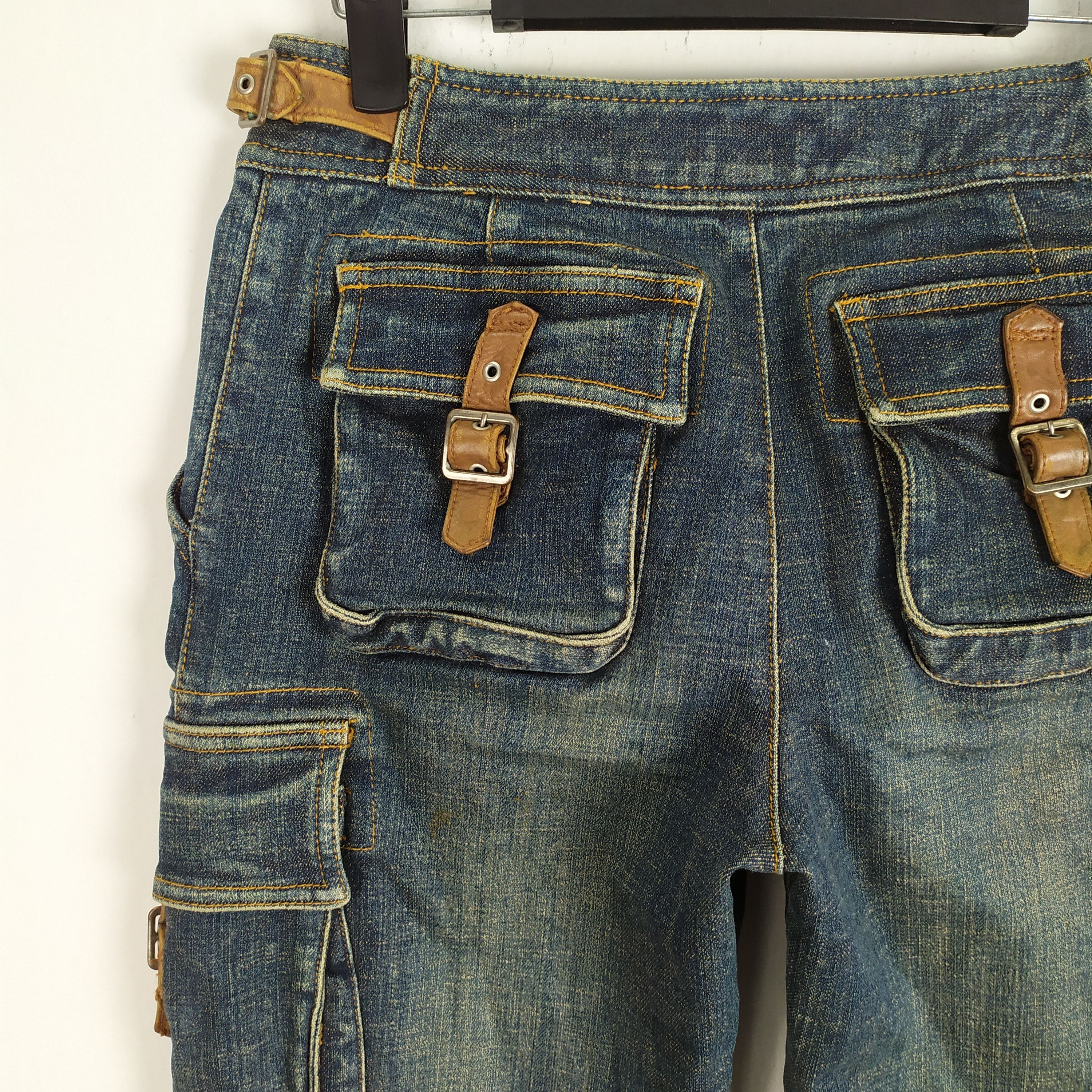 Japanese Brand × Jean Appena Due Jean Flare style Cargo Pants Multipocket Size US 28 / EU 44 - 8 Thumbnail