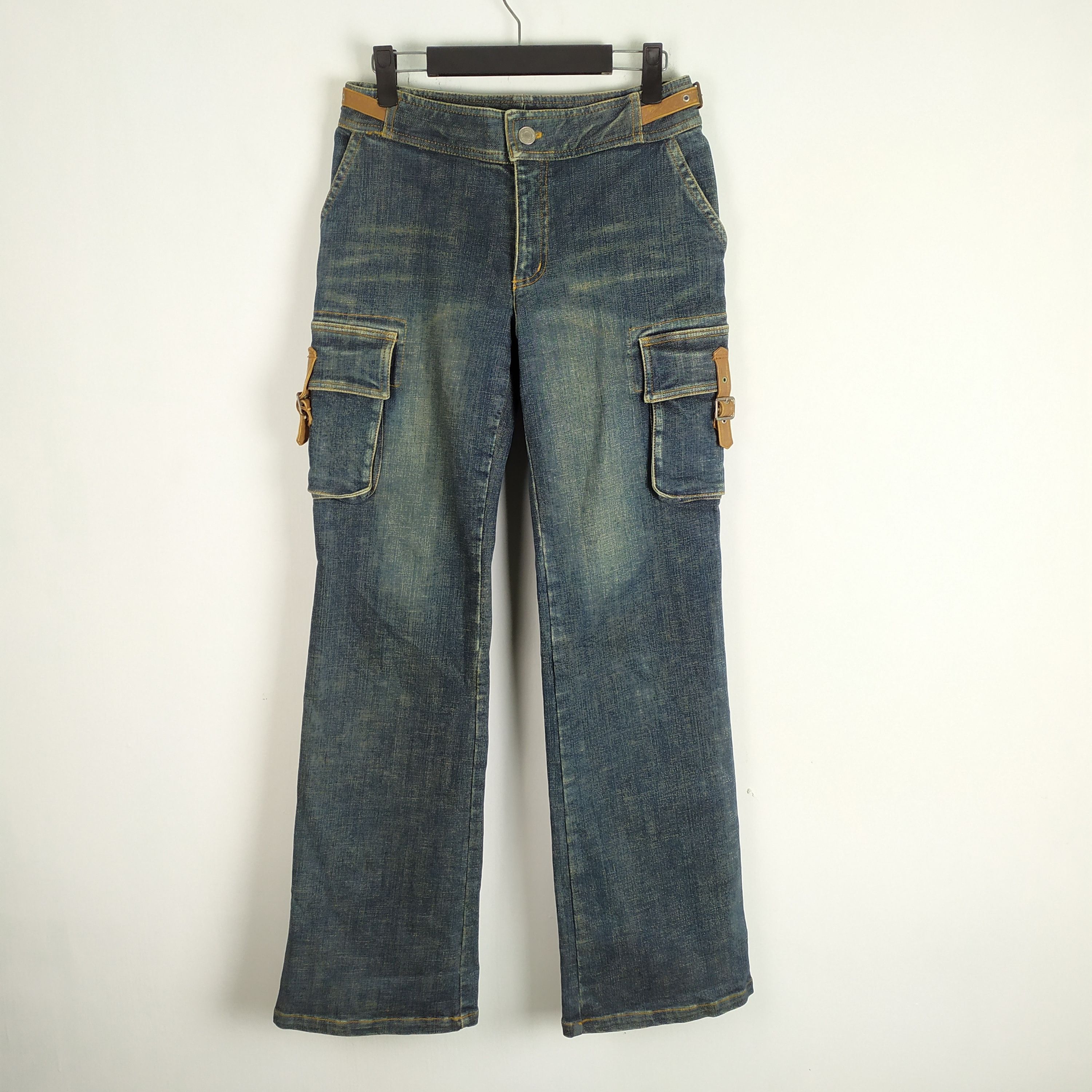 Japanese Brand × Jean Appena Due Jean Flare style Cargo Pants Multipocket Size US 28 / EU 44 - 3 Thumbnail