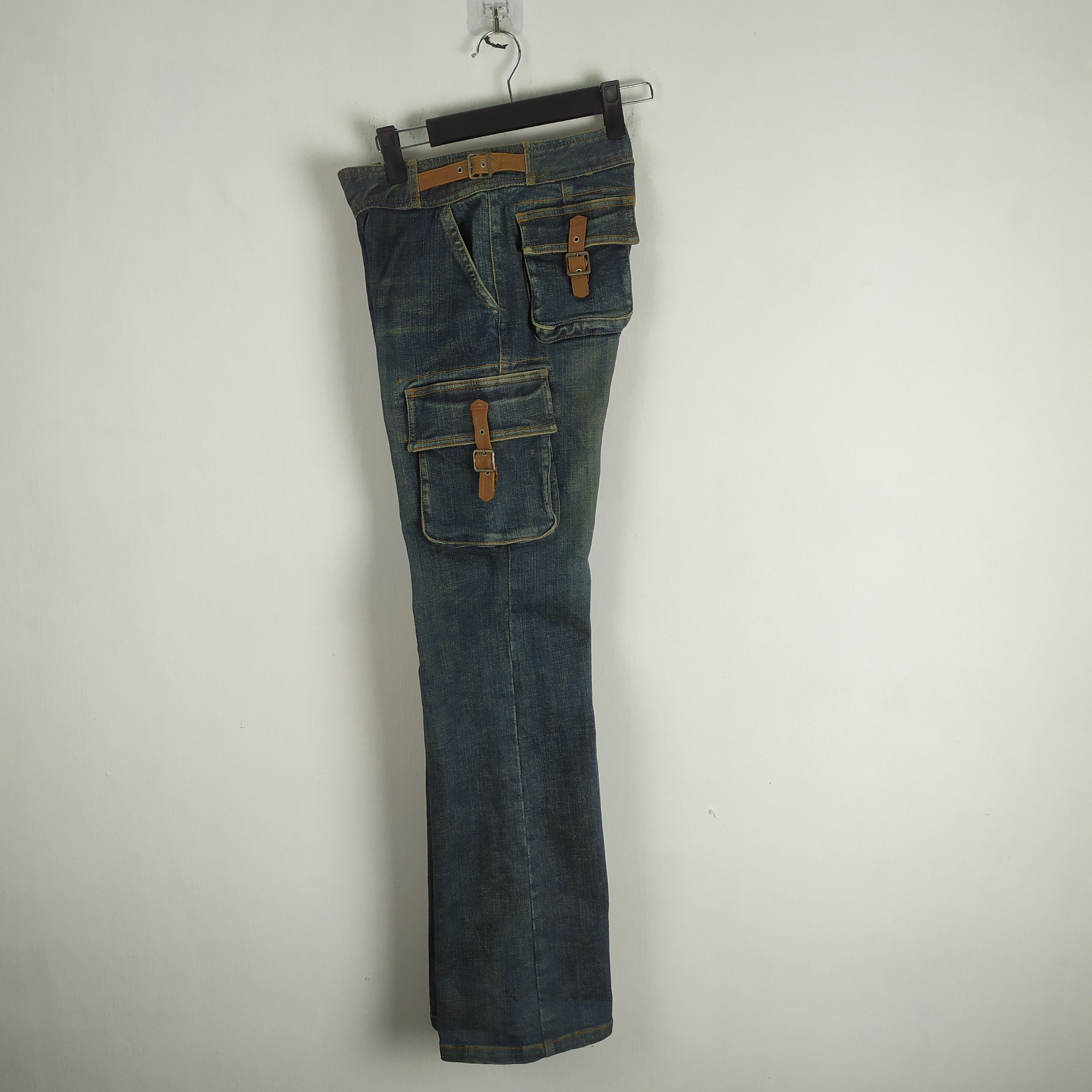 Japanese Brand × Jean Appena Due Jean Flare style Cargo Pants Multipocket Size US 28 / EU 44 - 2 Thumbnail