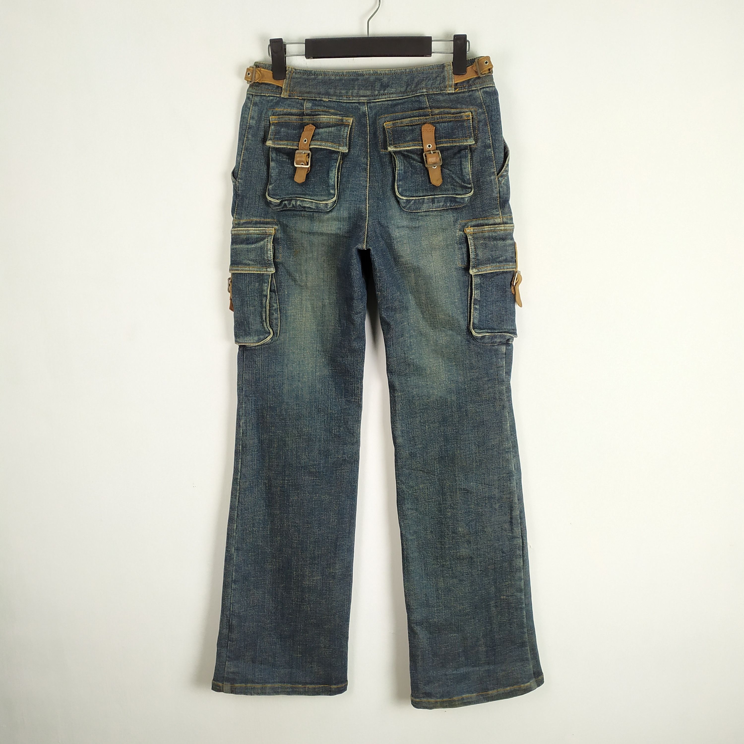 Japanese Brand × Jean Appena Due Jean Flare style Cargo Pants Multipocket Size US 28 / EU 44 - 1 Thumbnail