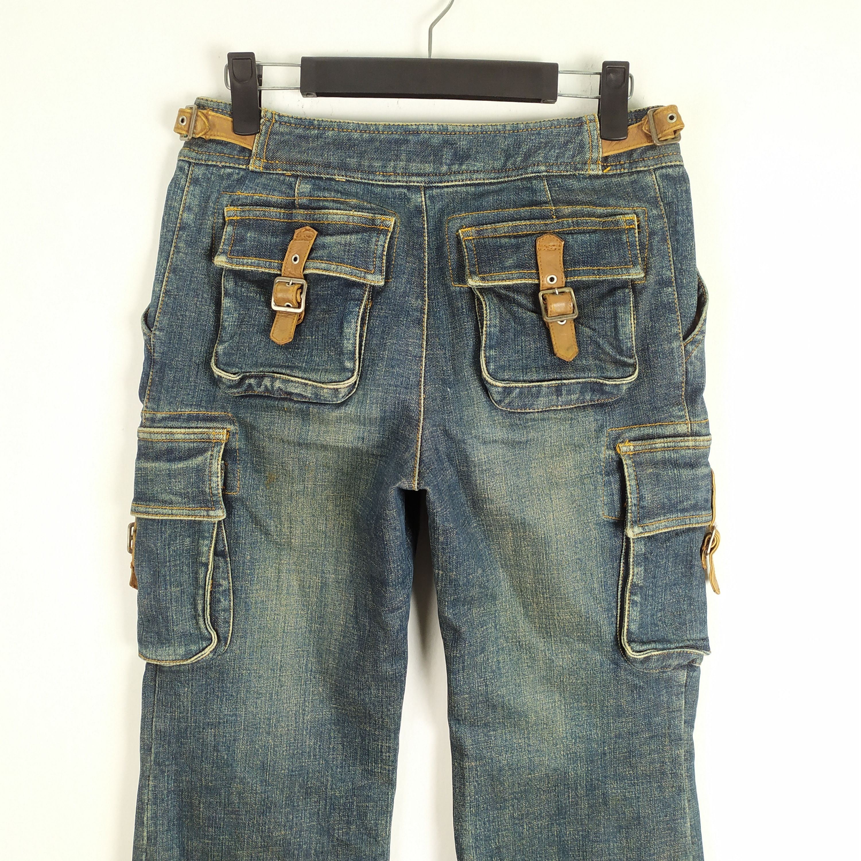 Japanese Brand × Jean Appena Due Jean Flare style Cargo Pants Multipocket Size US 28 / EU 44 - 11 Thumbnail