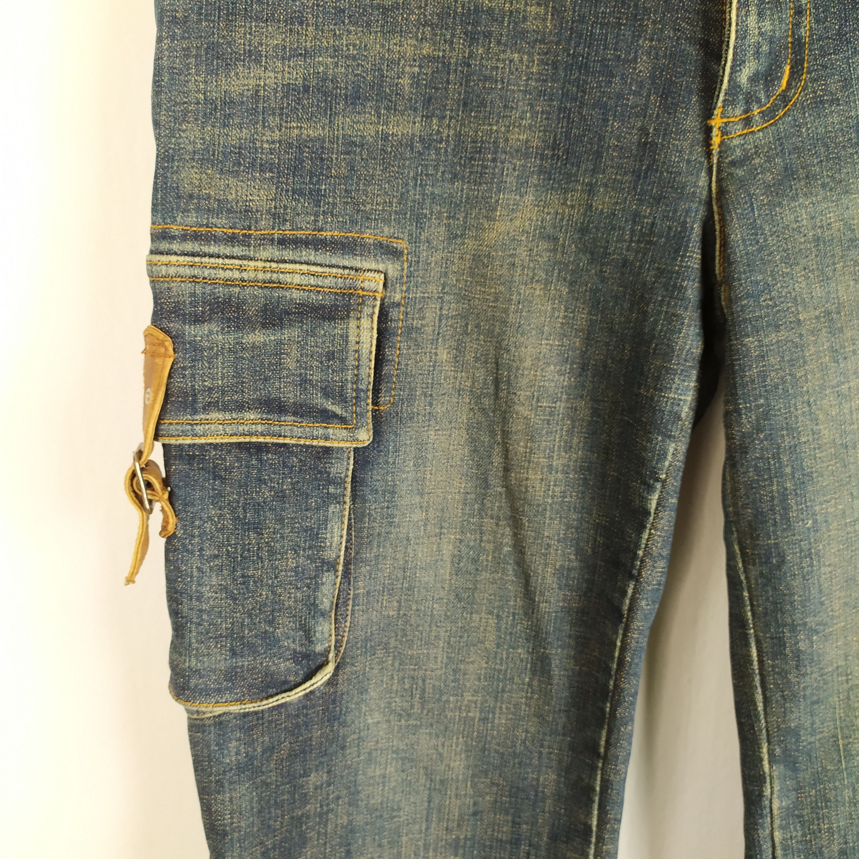 Japanese Brand × Jean Appena Due Jean Flare style Cargo Pants Multipocket Size US 28 / EU 44 - 4 Thumbnail