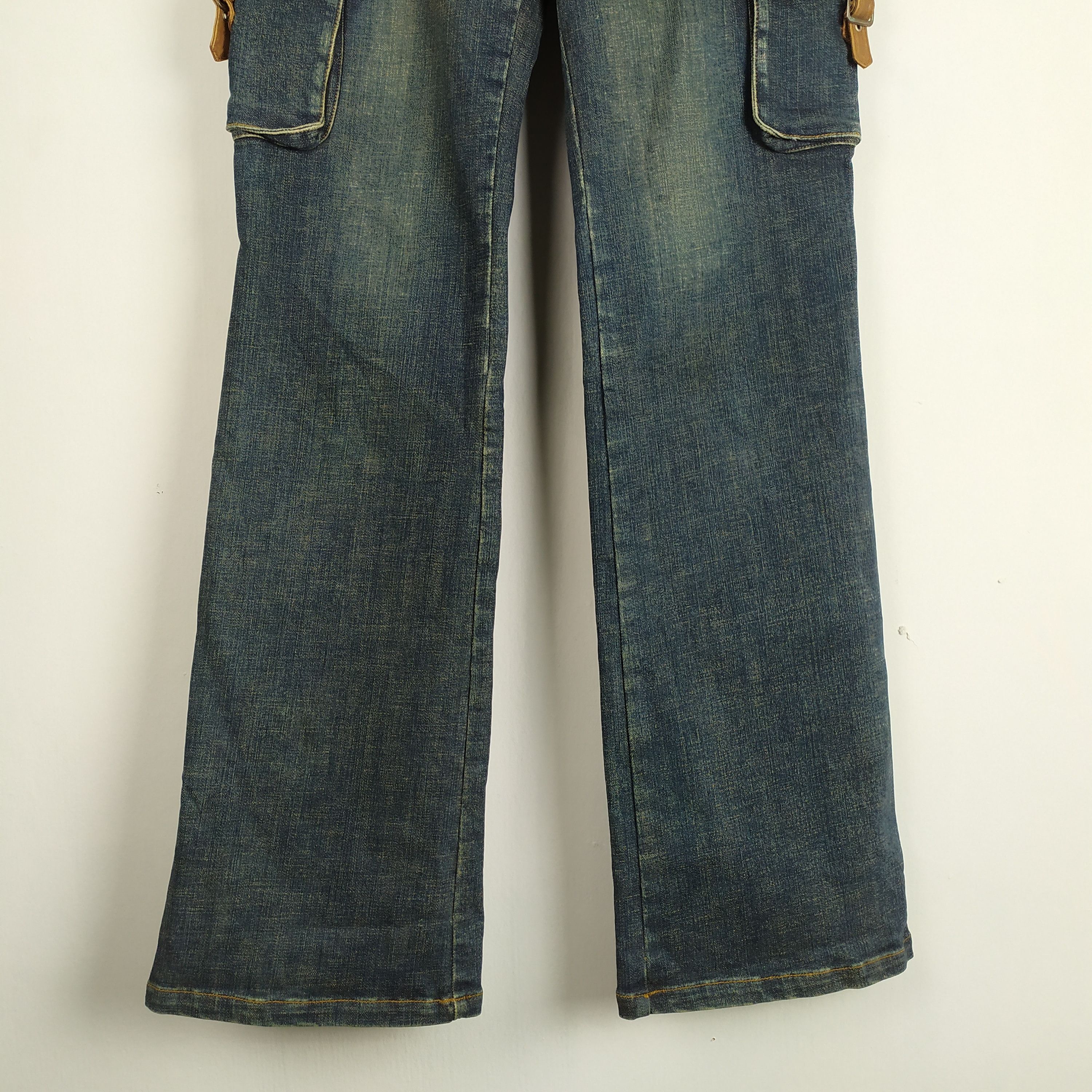 Japanese Brand × Jean Appena Due Jean Flare style Cargo Pants Multipocket Size US 28 / EU 44 - 6 Thumbnail