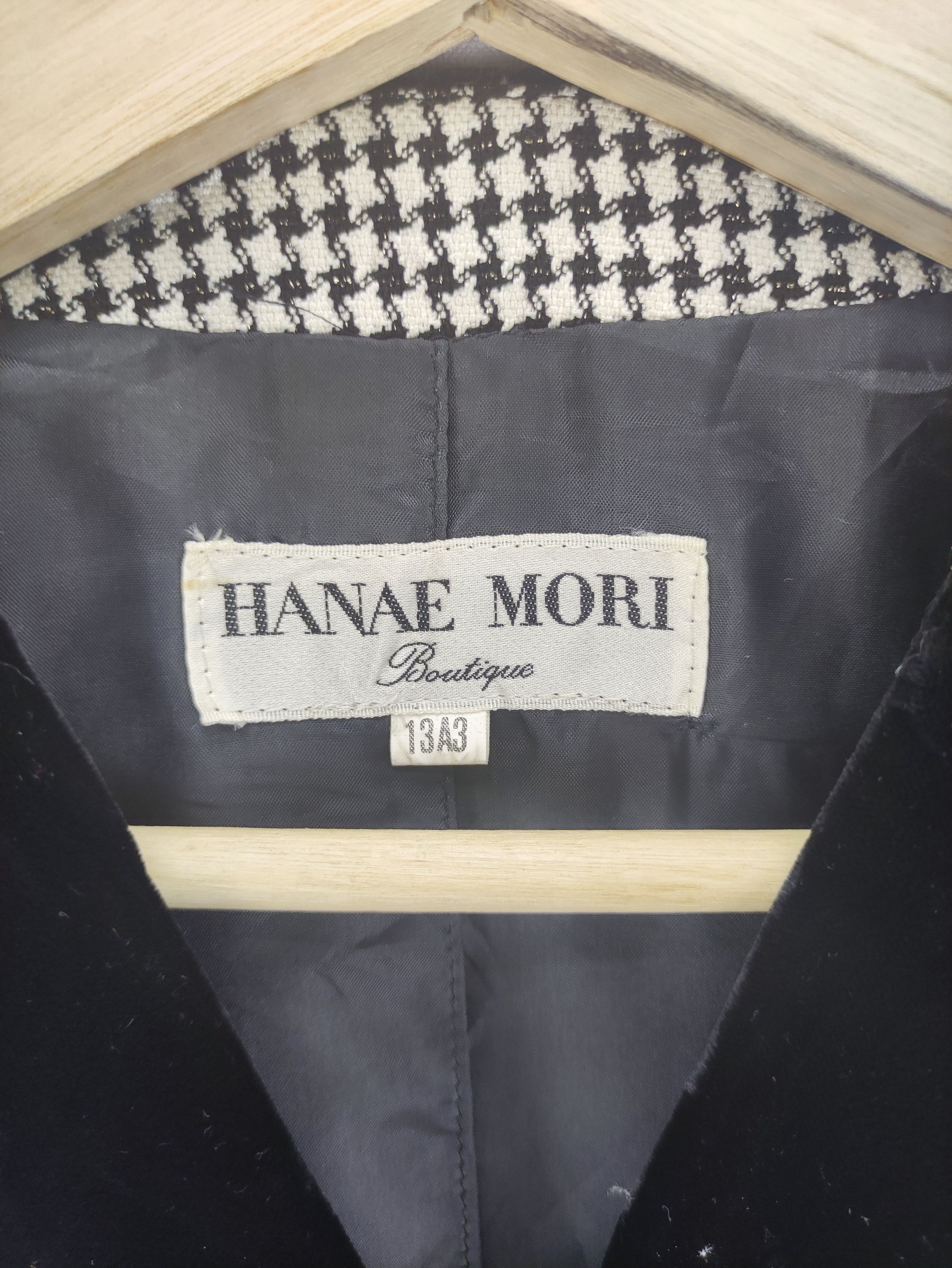 Hanae Mori Vintage Hanae Mori Houndstooth Jacket Single Breasted Size S / US 4 / IT 40 - 2 Thumbnail