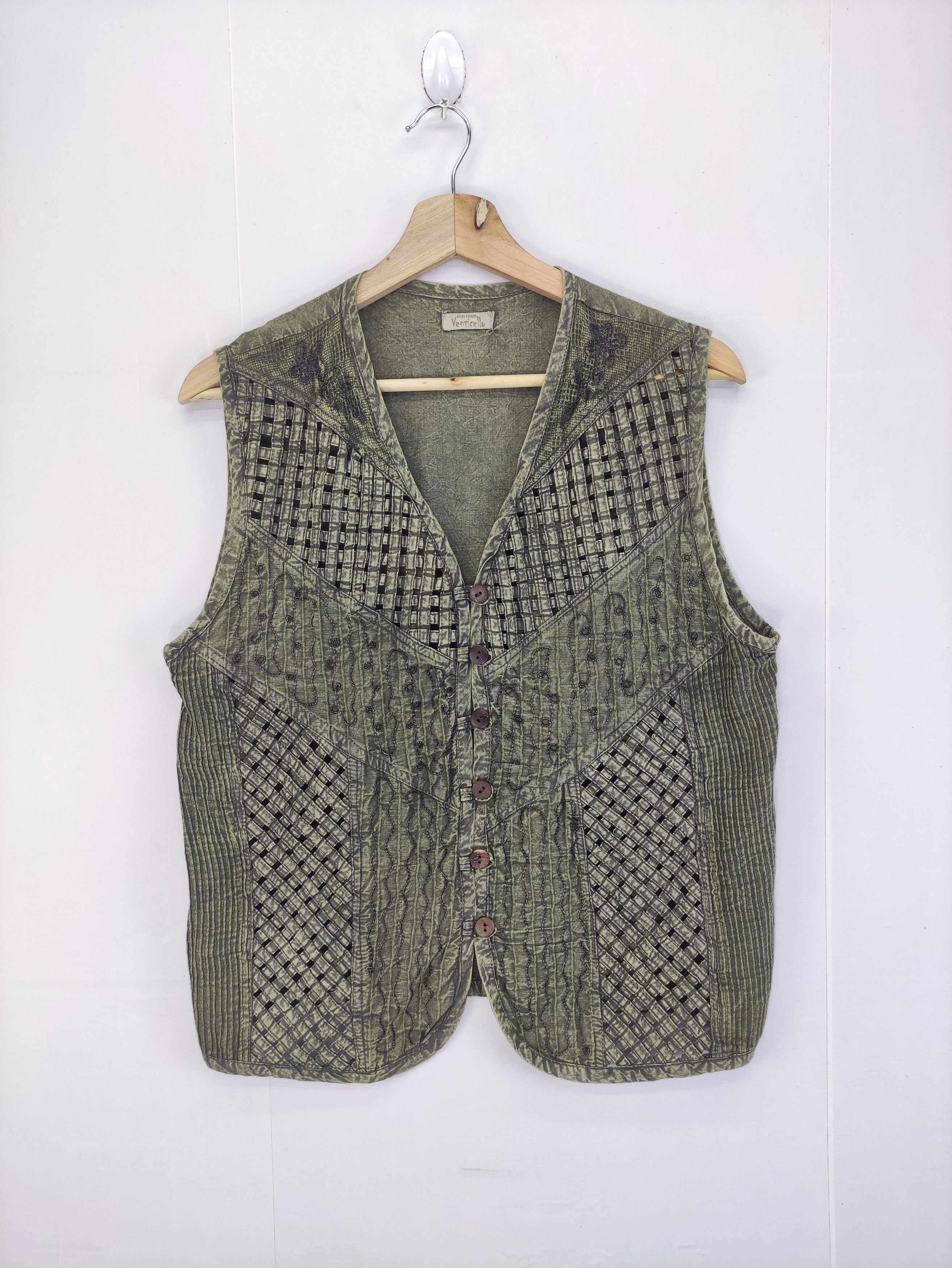Japanese Brand Vintage Ventieello Kapital Style Vest Size US M / EU 48-50 / 2 - 1 Thumbnail