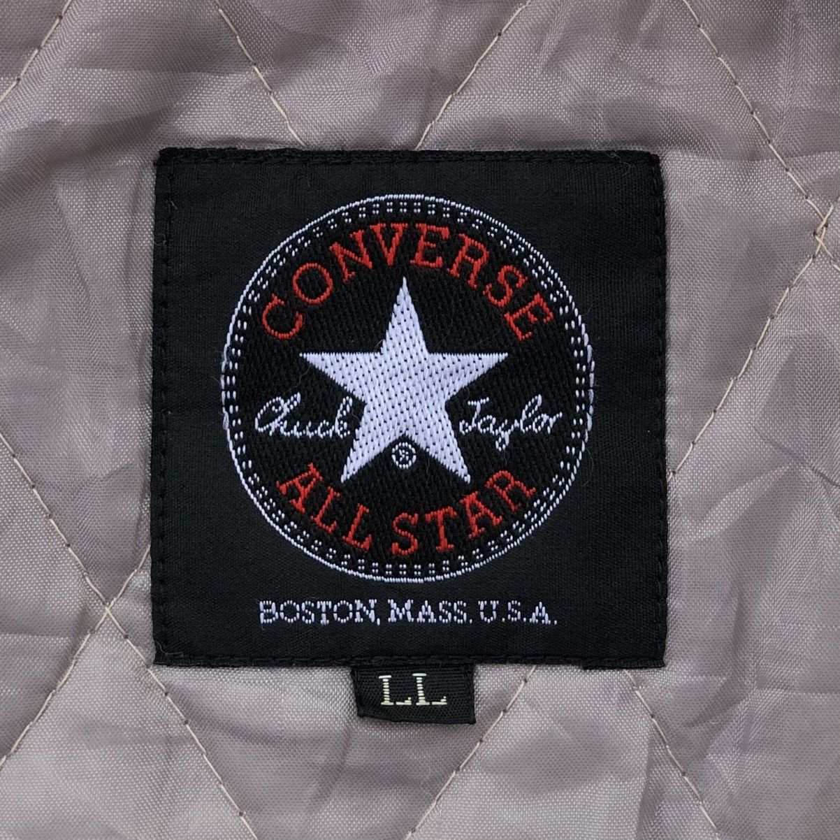 Converse VTG Converse Chuck Taylor Embroidered Logo Bomber Jacket Size US L / EU 52-54 / 3 - 15 Thumbnail
