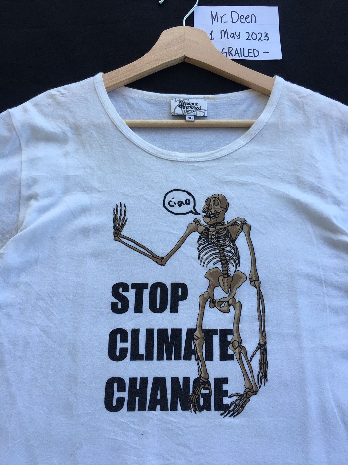 Vivienne Westwood Rare Vintage VivienneWestwood “Stop Climate Change” 2012 Tee Size US M / EU 48-50 / 2 - 6 Thumbnail