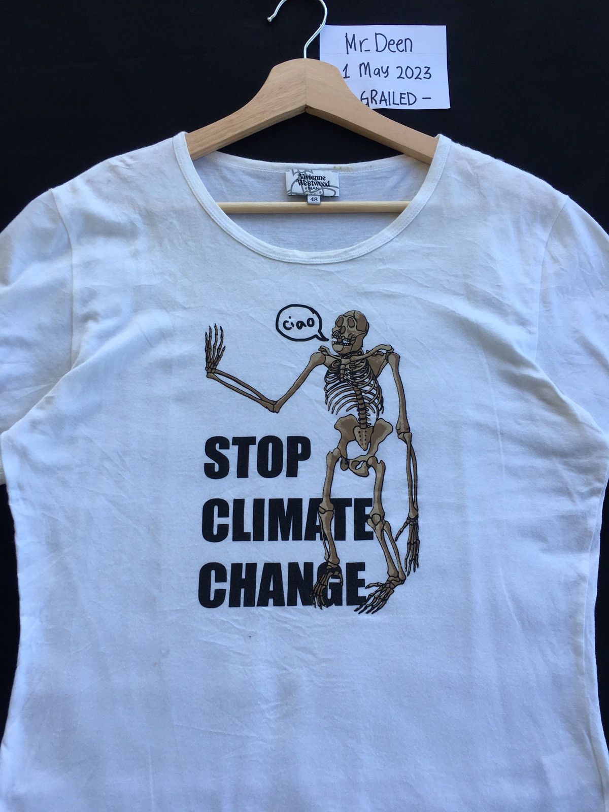 Vivienne Westwood Rare Vintage VivienneWestwood “Stop Climate Change” 2012 Tee Size US M / EU 48-50 / 2 - 5 Thumbnail