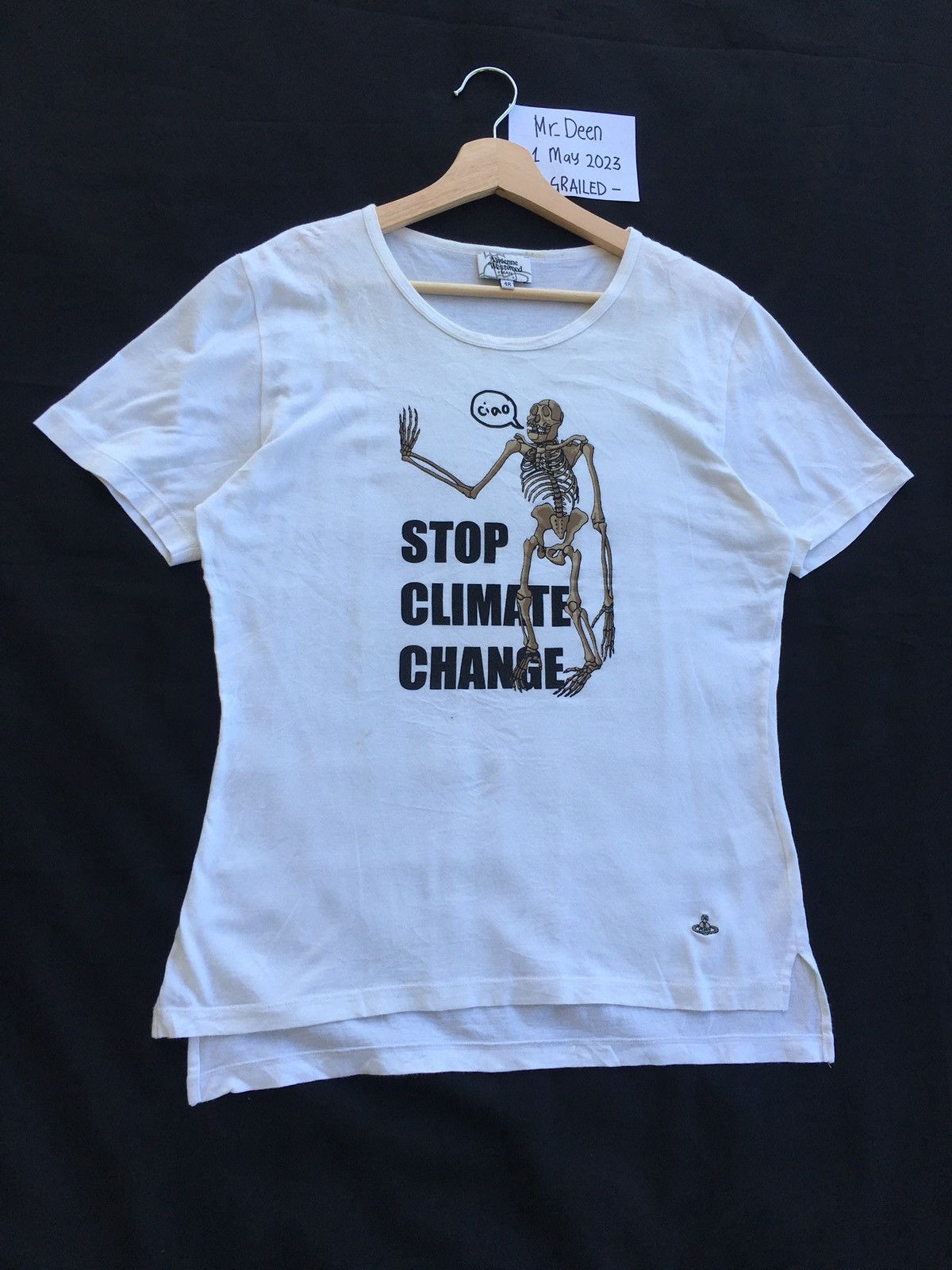 Vivienne Westwood Rare Vintage VivienneWestwood “Stop Climate Change” 2012 Tee Size US M / EU 48-50 / 2 - 2 Thumbnail