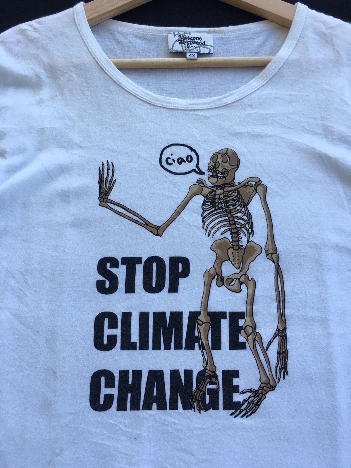 Vivienne Westwood Rare Vintage VivienneWestwood “Stop Climate Change” 2012 Tee Size US M / EU 48-50 / 2 - 7 Thumbnail