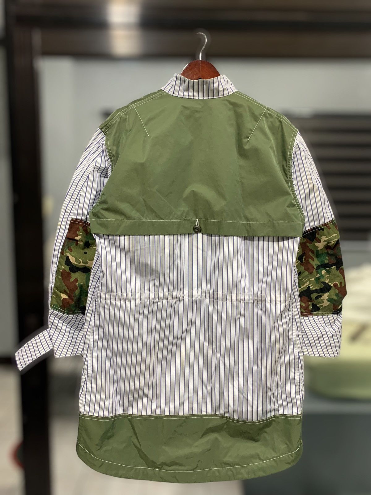 Junya Watanabe RUNWAY SS19 Camouflage - Stripe Paneled Coat Size US XS / EU 42 / 0 - 6 Thumbnail