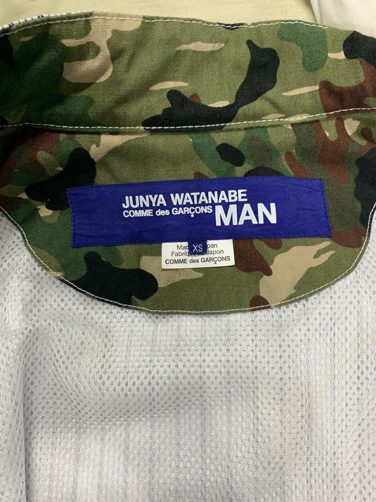 Junya Watanabe RUNWAY SS19 Camouflage - Stripe Paneled Coat Size US XS / EU 42 / 0 - 14 Thumbnail