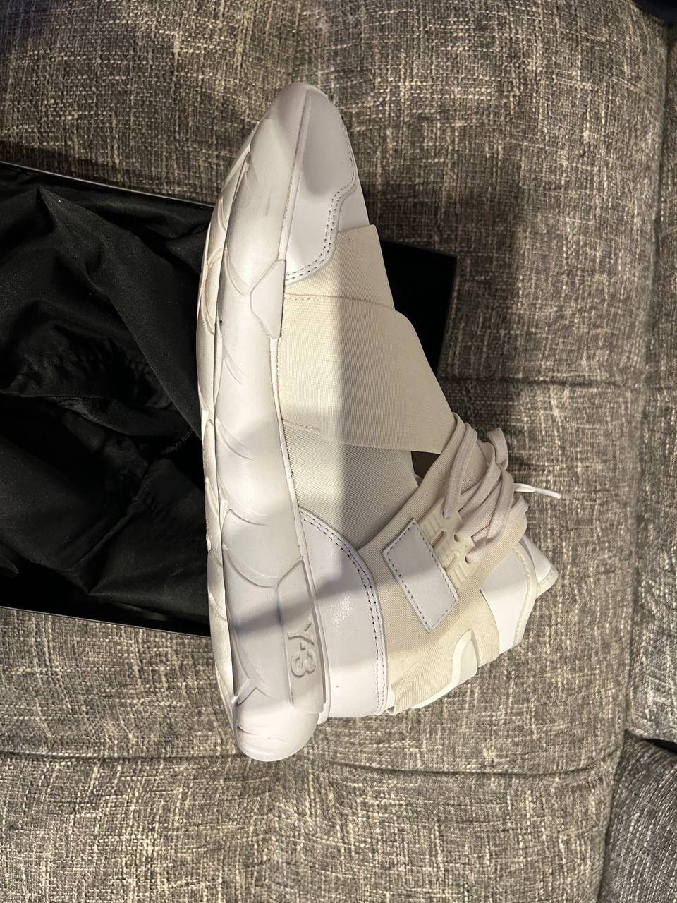 Yohji Yamamoto Y-3 Qasa High - Ftwr White / Vintage White Size US 10 / EU 43 - 4 Thumbnail
