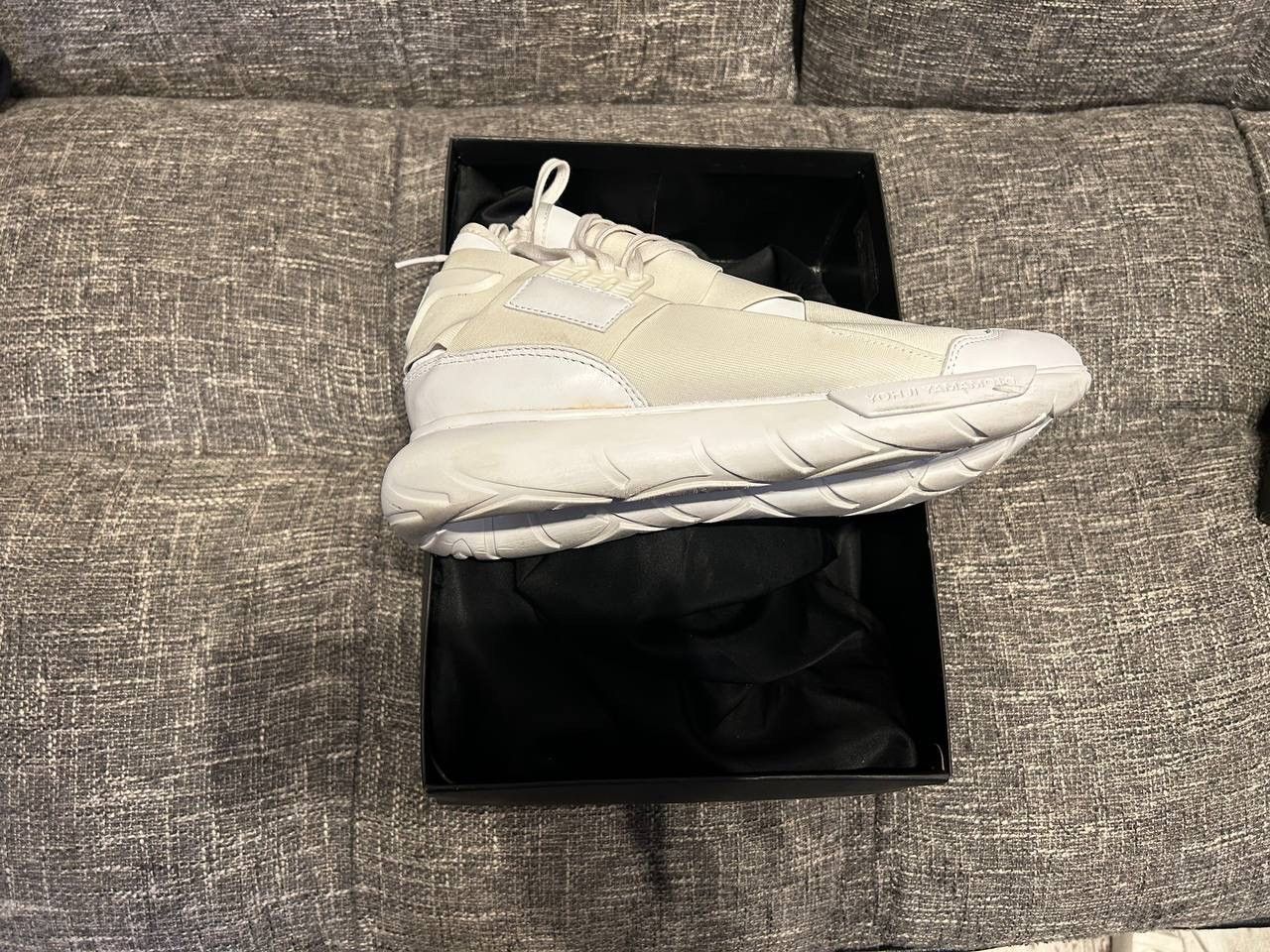 Yohji Yamamoto Y-3 Qasa High - Ftwr White / Vintage White Size US 10 / EU 43 - 5 Thumbnail