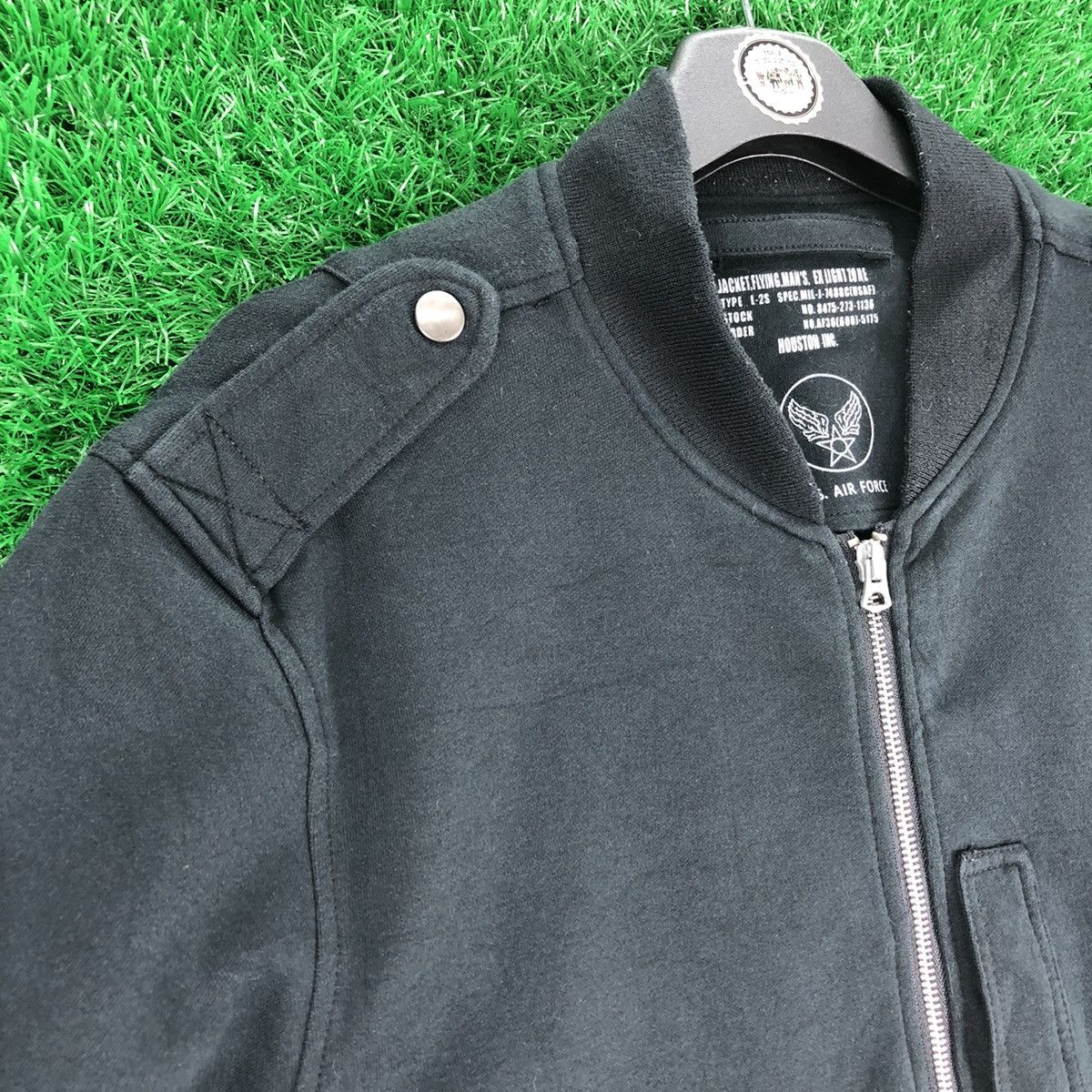Japanese Brand Bomber Jacket Short Sleeve Military Fashion by Houston INC Size US M / EU 48-50 / 2 - 2 Thumbnail