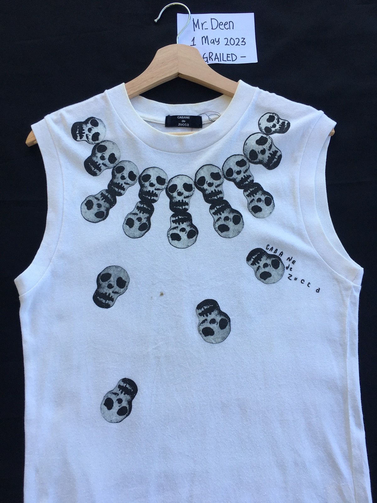 CABANE de ZUCCa Rare Cabane De Zucca Skulls Singlet Top Size US S / EU 44-46 / 1 - 6 Thumbnail