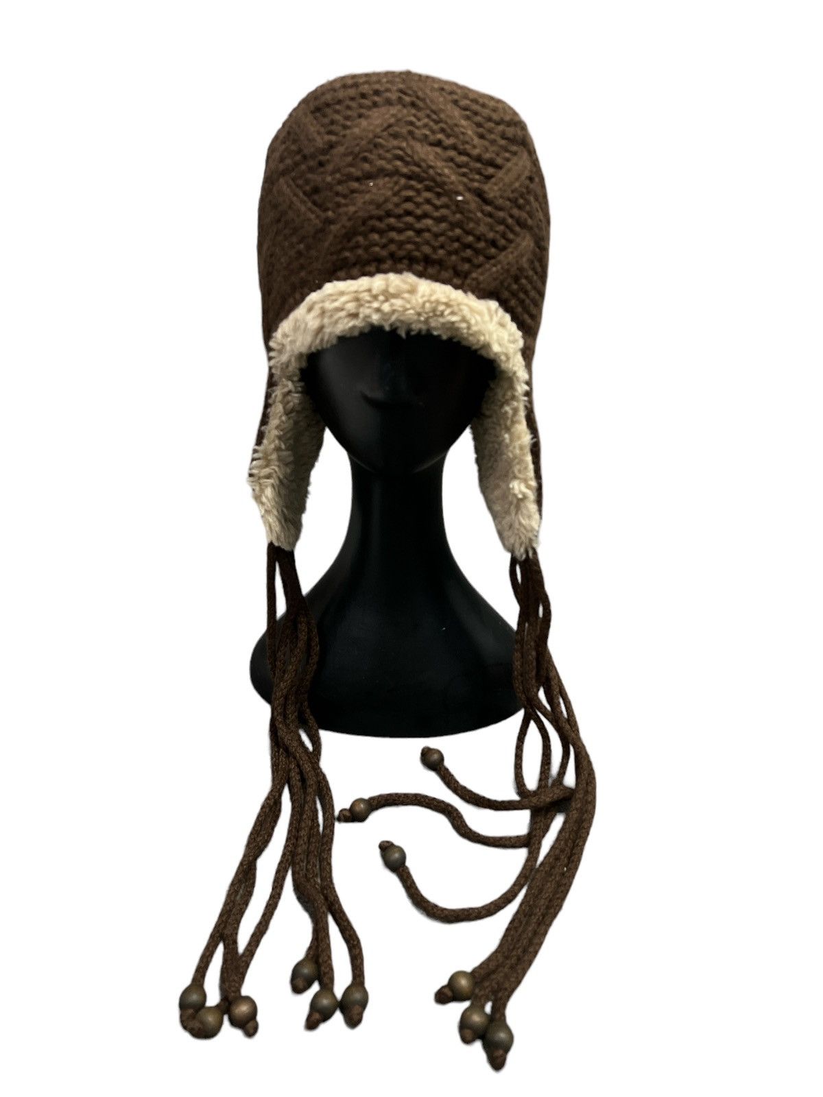 VINTAGE EARFLAT MOHAIR BEANIE HAT