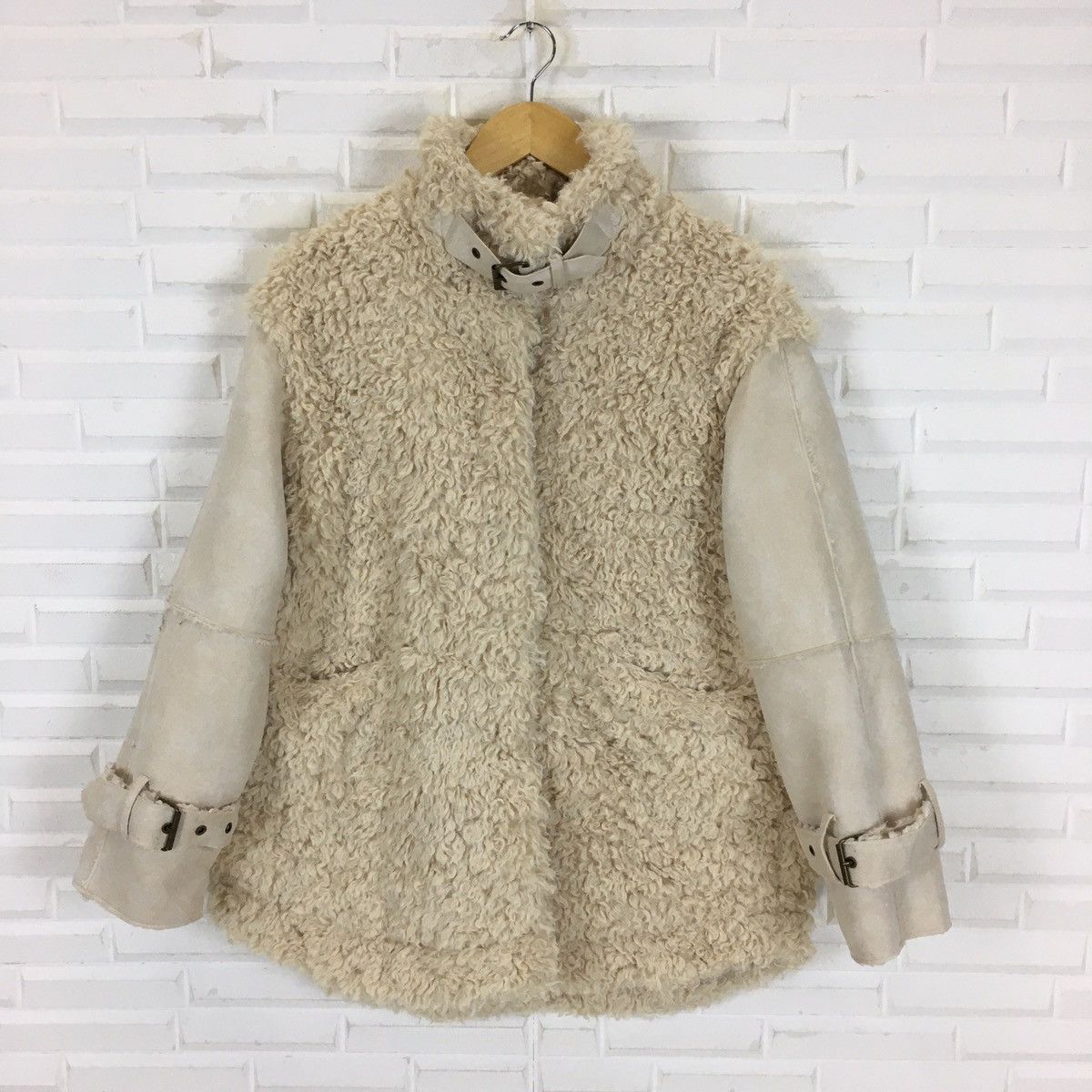 Japanese Brand ALEXIA STAM Deep Pile Fleece Sherpa Suede Jacket Size US M / EU 48-50 / 2 - 3 Thumbnail