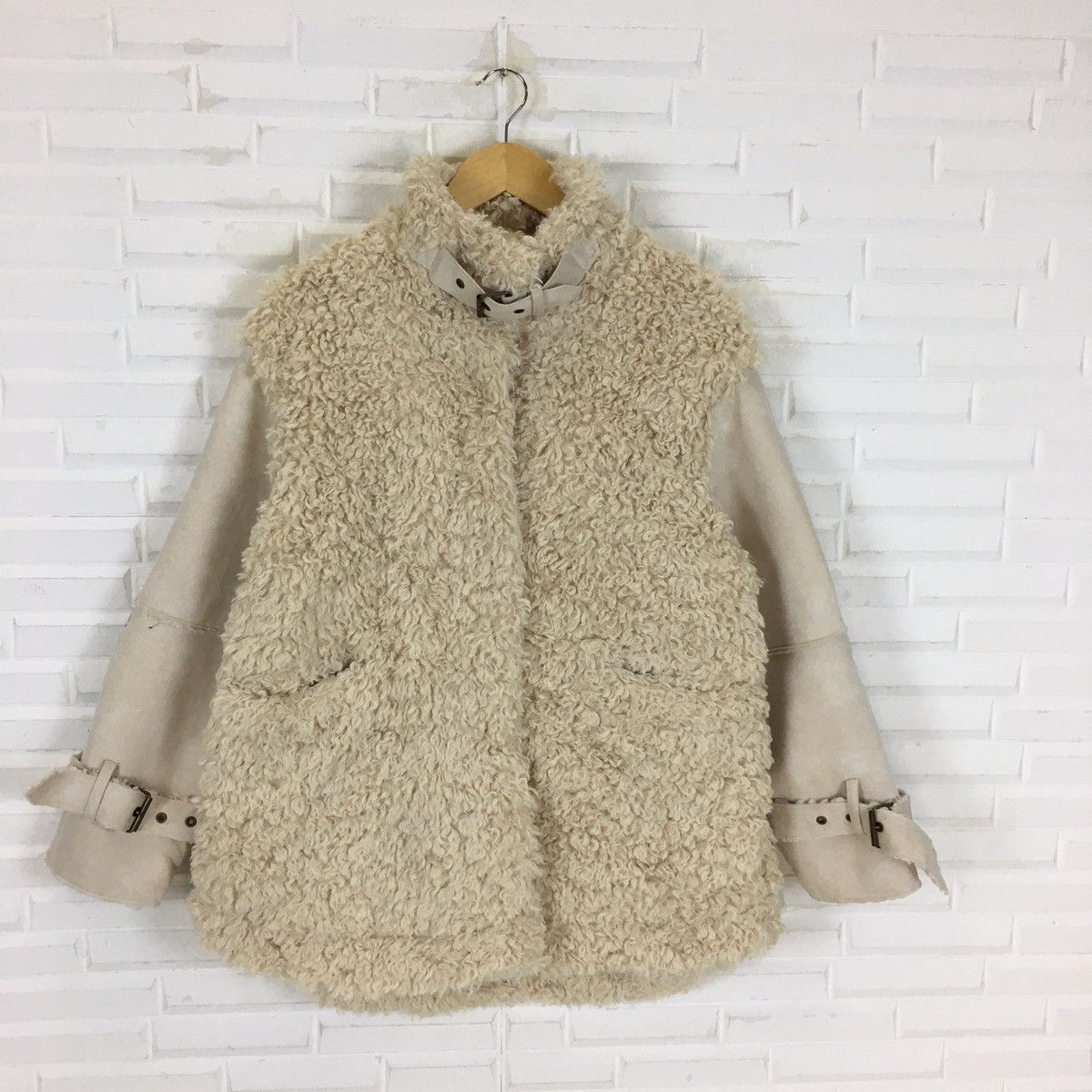 Japanese Brand ALEXIA STAM Deep Pile Fleece Sherpa Suede Jacket Size US M / EU 48-50 / 2 - 2 Thumbnail