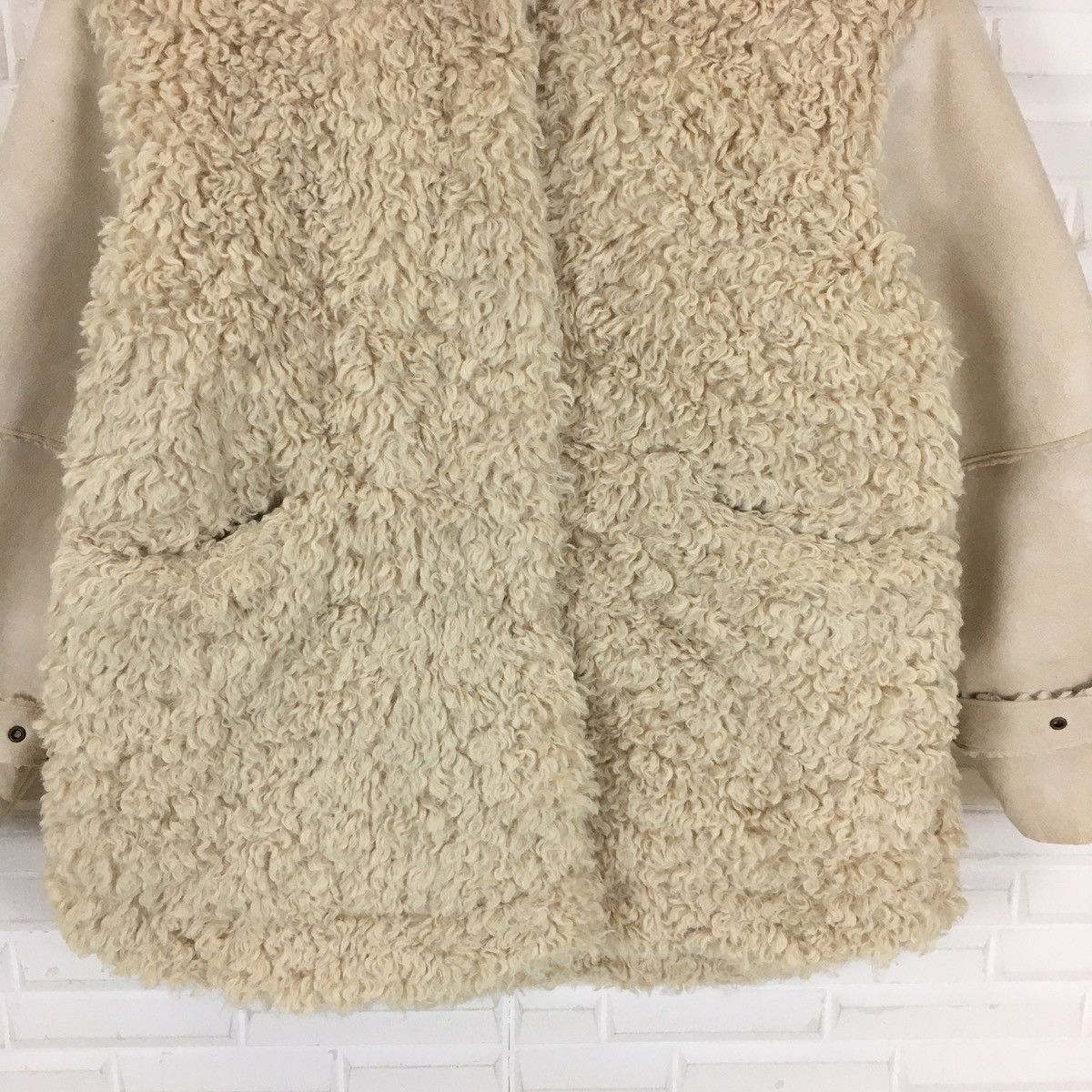 Japanese Brand ALEXIA STAM Deep Pile Fleece Sherpa Suede Jacket Size US M / EU 48-50 / 2 - 6 Thumbnail