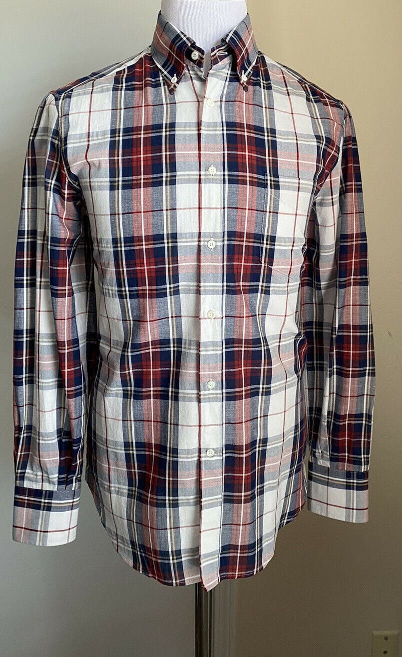 Brunello Cucinelli Shirt in Beige & Navy Size US M / EU 48-50 / 2 - 3 Thumbnail