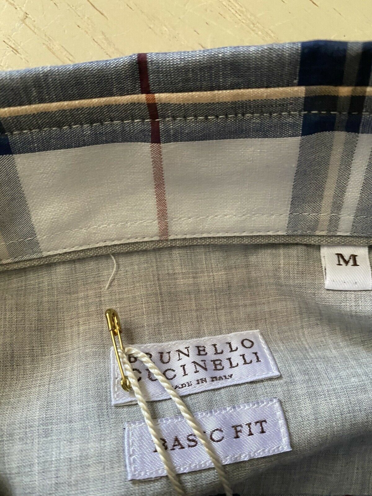 Brunello Cucinelli Shirt in Beige & Navy Size US M / EU 48-50 / 2 - 9 Thumbnail