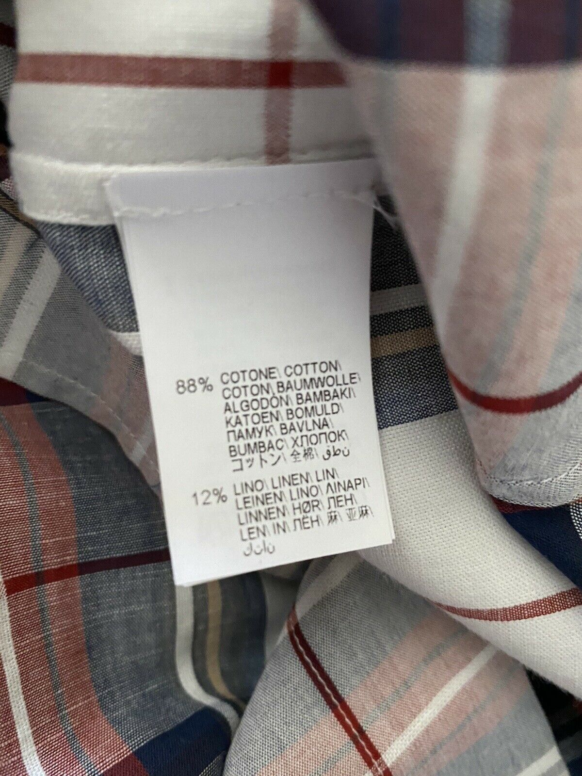 Brunello Cucinelli Shirt in Beige & Navy Size US M / EU 48-50 / 2 - 10 Thumbnail