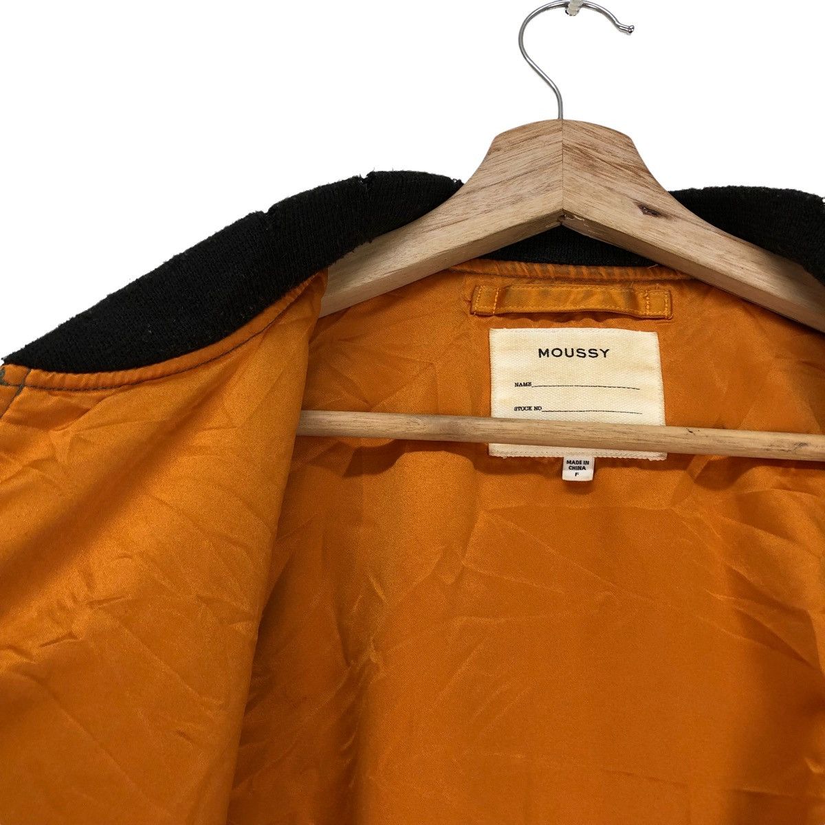 MOUSSY 🔥Unisex Moussy Bomber Jacket Universal Zipper Size US L / EU 52-54 / 3 - 4 Thumbnail
