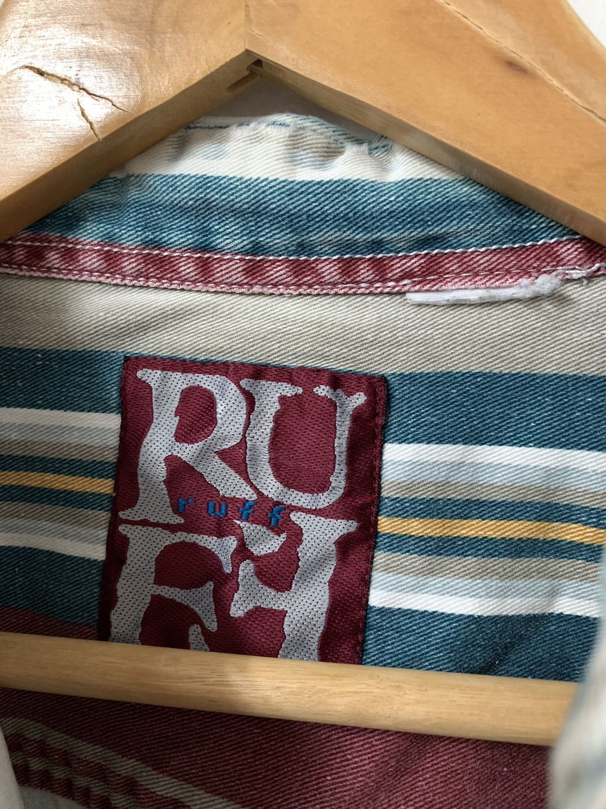 Ruff Ryders × Vintage Ruff striped button up shirt Size US L / EU 52-54 / 3 - 13 Thumbnail