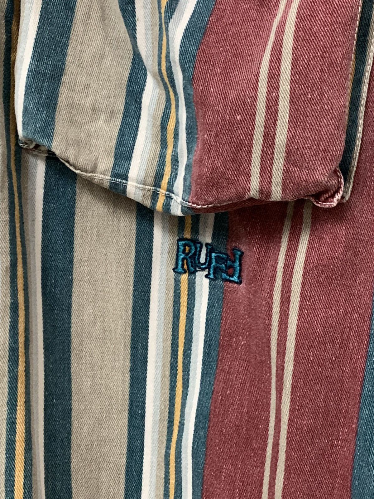 Ruff Ryders × Vintage Ruff striped button up shirt Size US L / EU 52-54 / 3 - 6 Thumbnail