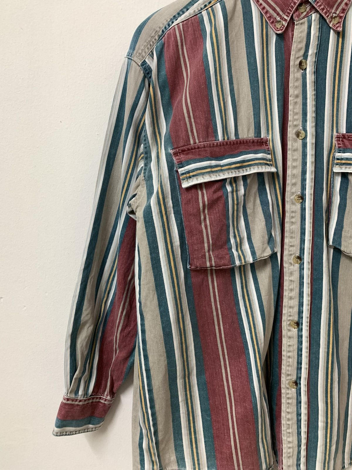 Ruff Ryders × Vintage Ruff striped button up shirt Size US L / EU 52-54 / 3 - 4 Thumbnail