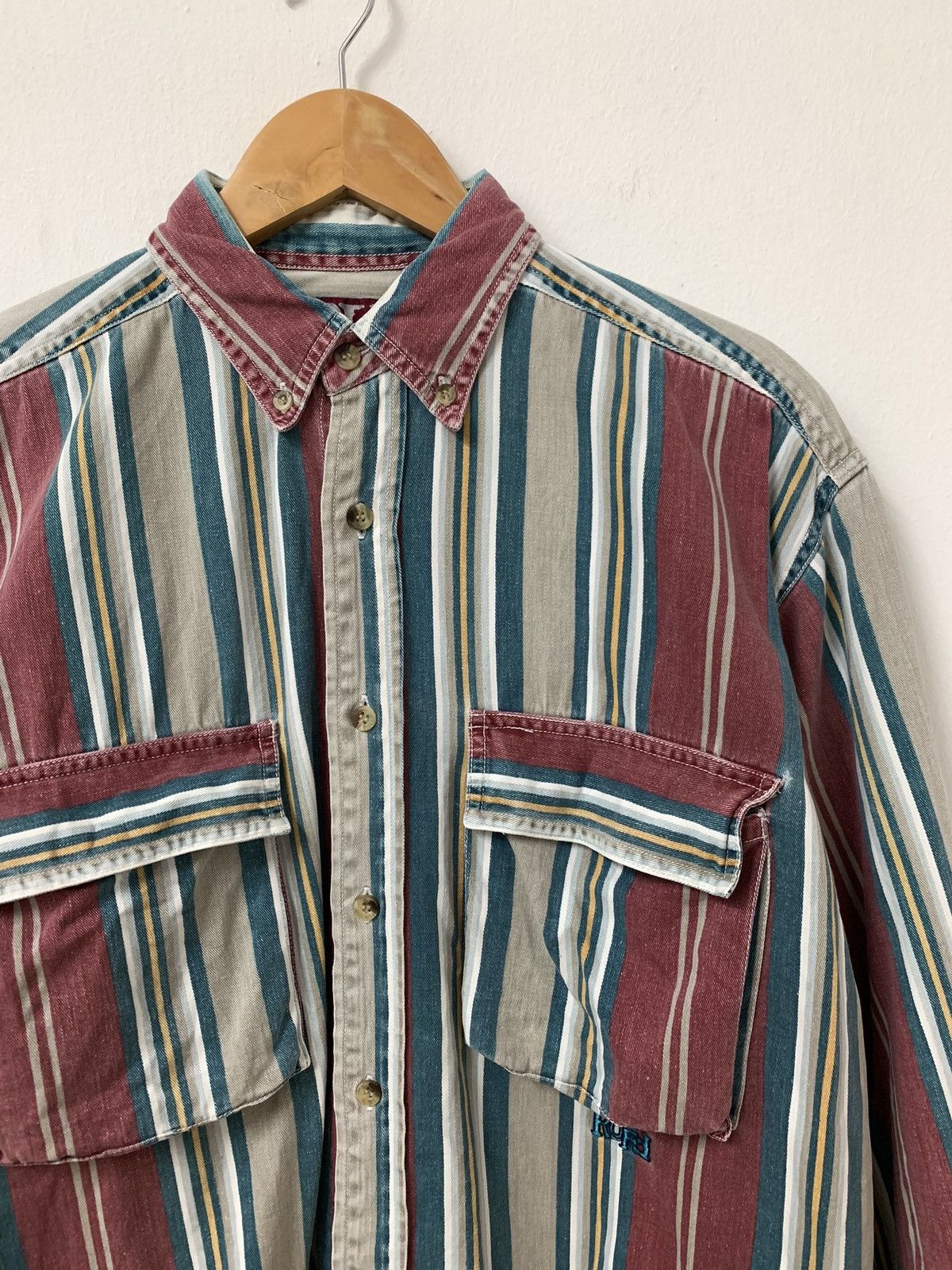 Ruff Ryders × Vintage Ruff striped button up shirt Size US L / EU 52-54 / 3 - 3 Thumbnail