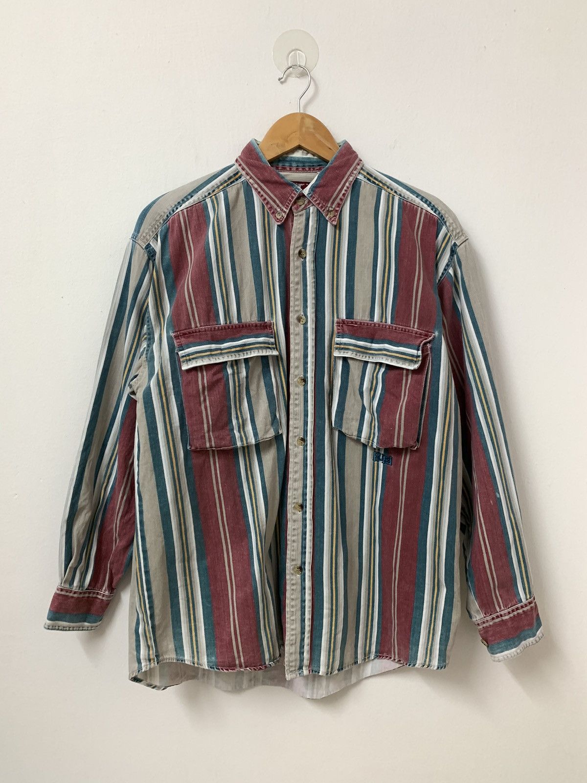 Ruff Ryders × Vintage Ruff striped button up shirt Size US L / EU 52-54 / 3 - 1 Thumbnail