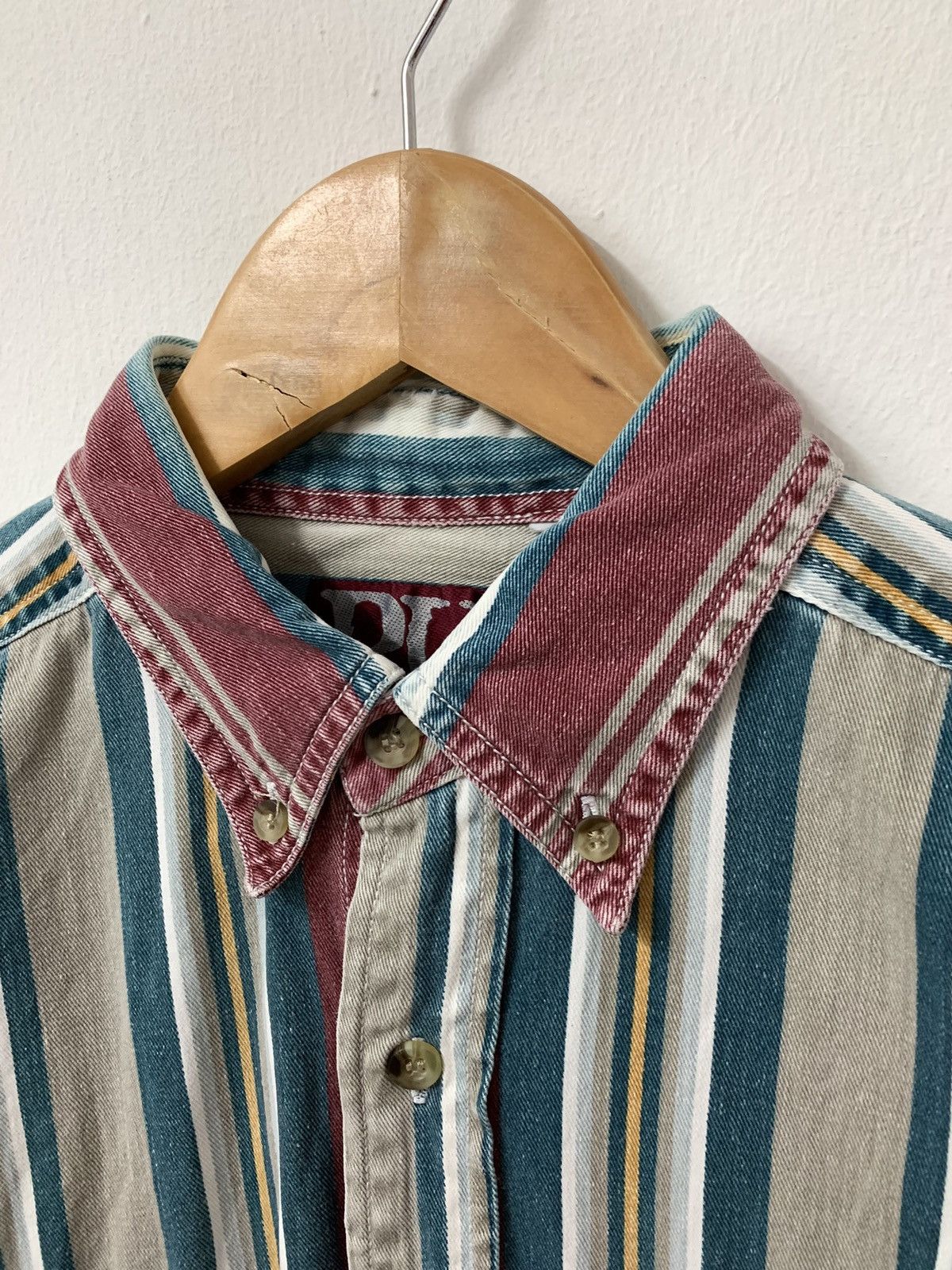Ruff Ryders × Vintage Ruff striped button up shirt Size US L / EU 52-54 / 3 - 7 Thumbnail