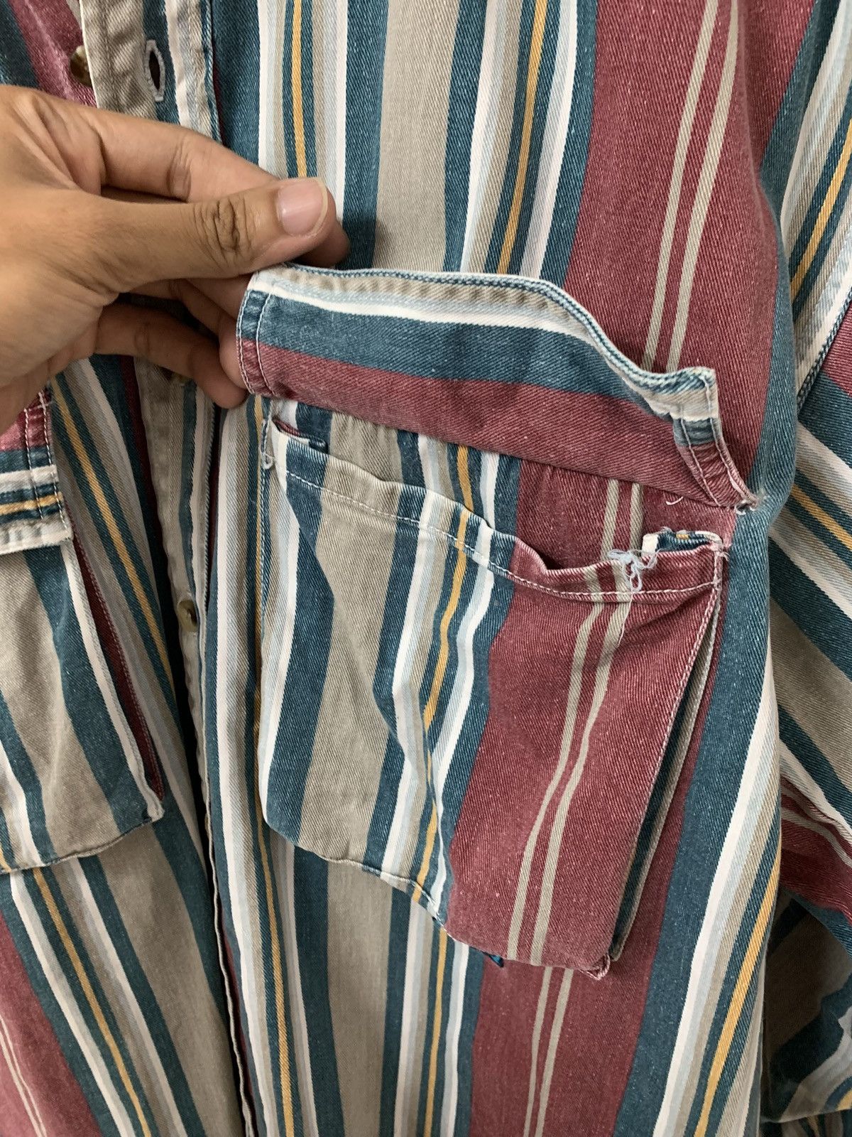 Ruff Ryders × Vintage Ruff striped button up shirt Size US L / EU 52-54 / 3 - 16 Thumbnail