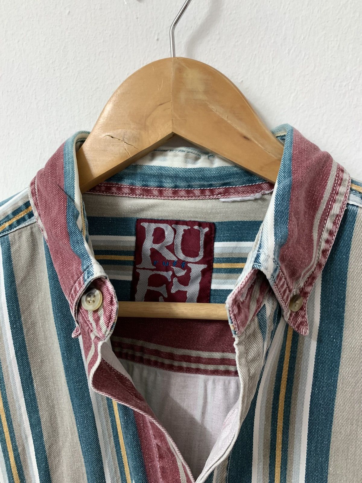 Ruff Ryders × Vintage Ruff striped button up shirt Size US L / EU 52-54 / 3 - 12 Thumbnail