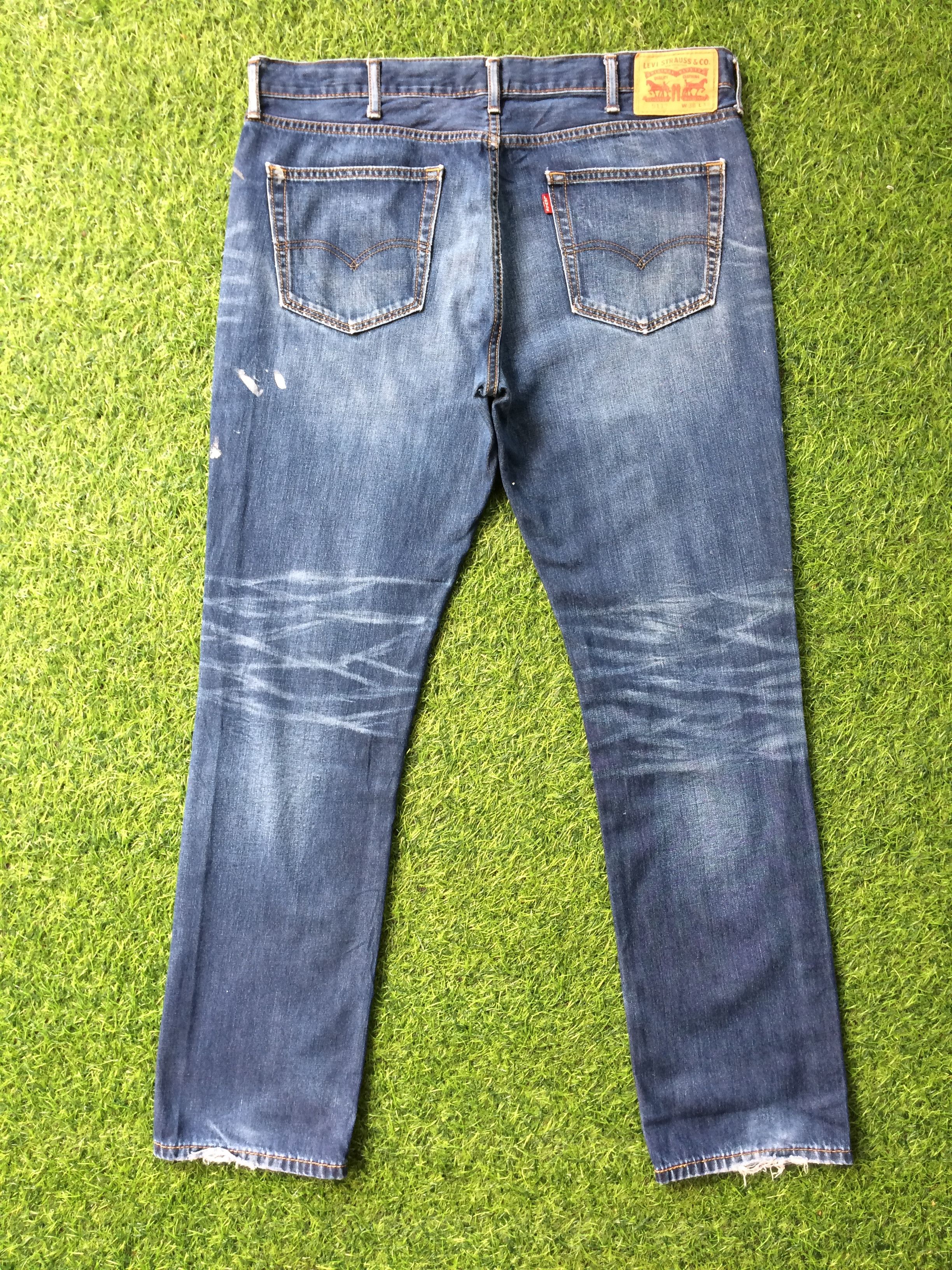Levi's Levis 511 Distressed Painted Jeans #B-946 Size US 38 / EU 54 - 4 Thumbnail