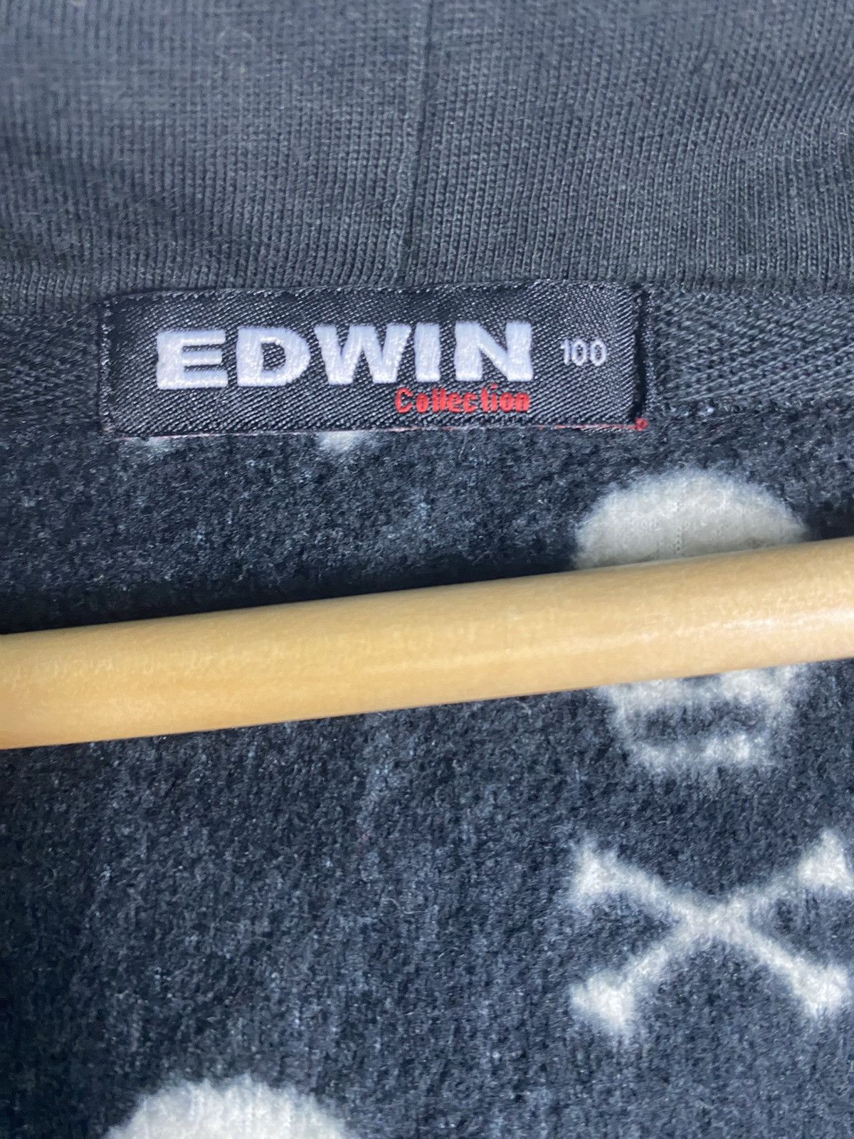 Edwin × Japanese Brand Edwin skull full print hoodies Size US S / EU 44-46 / 1 - 4 Thumbnail