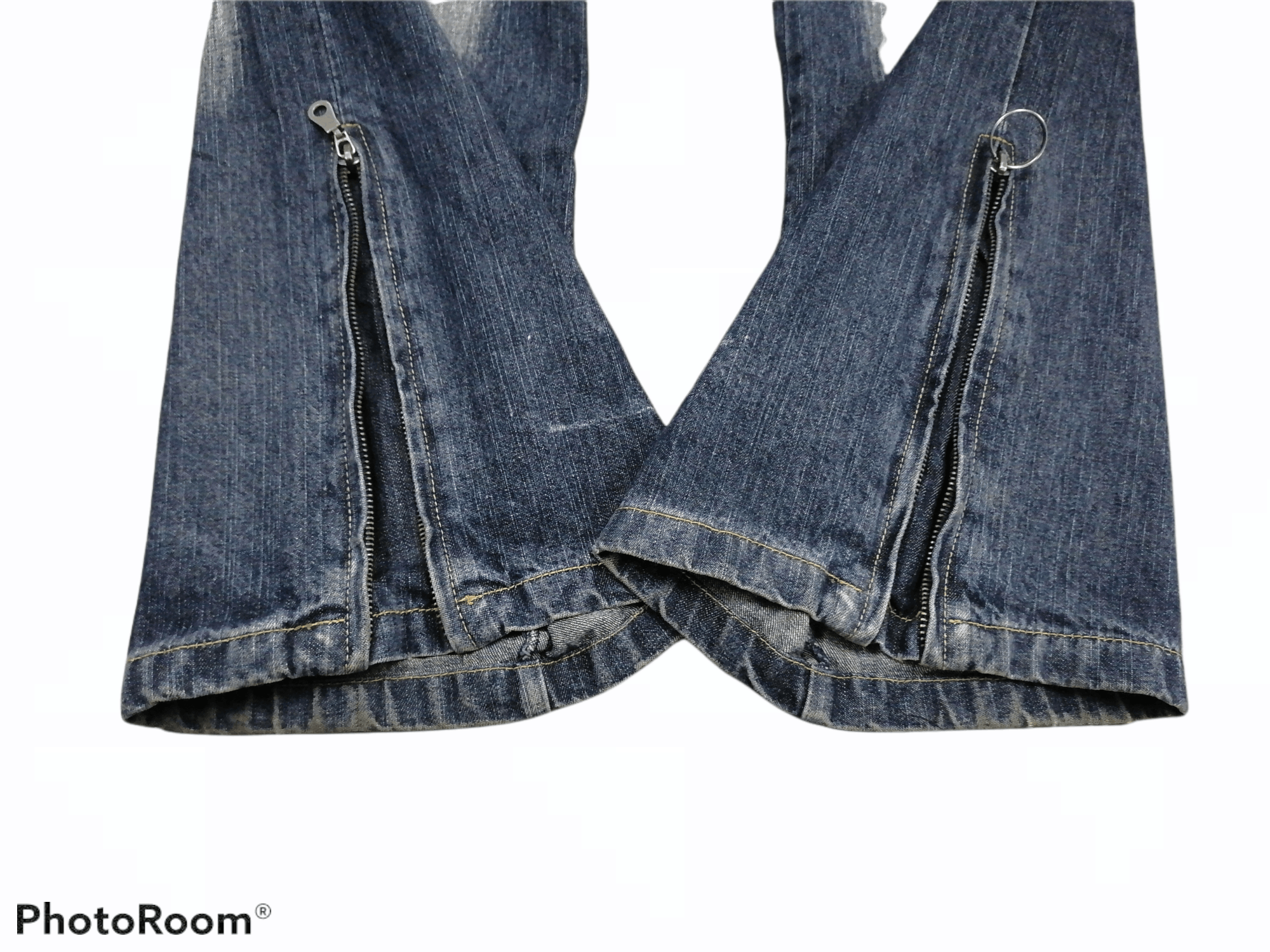 Japanese Brand Flare Jeans Topism Claw Mark Smoke Denim Pants Size US 34 / EU 50 - 4 Thumbnail