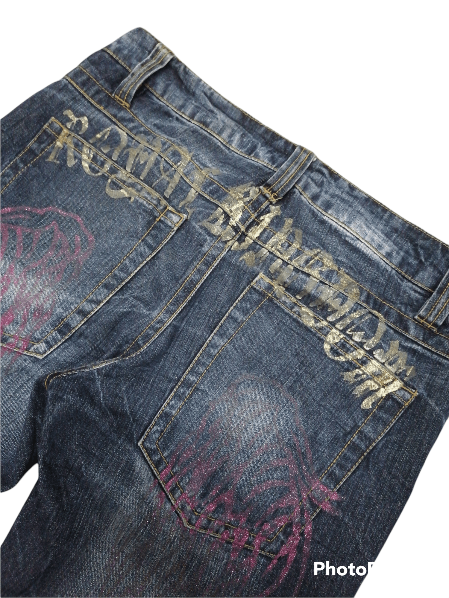 Japanese Brand Flare Sorridere Claw Mark Rip Distressed Denim Pants Size US 31 - 3 Thumbnail