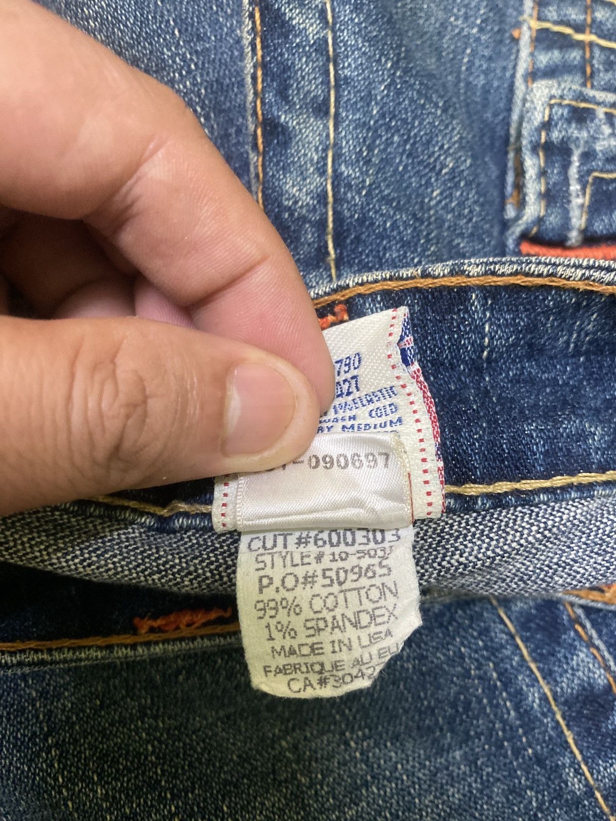 True Religion Flared TRUE RELIGION Distressed Low Rise Bootcut Size US 27 - 15 Thumbnail