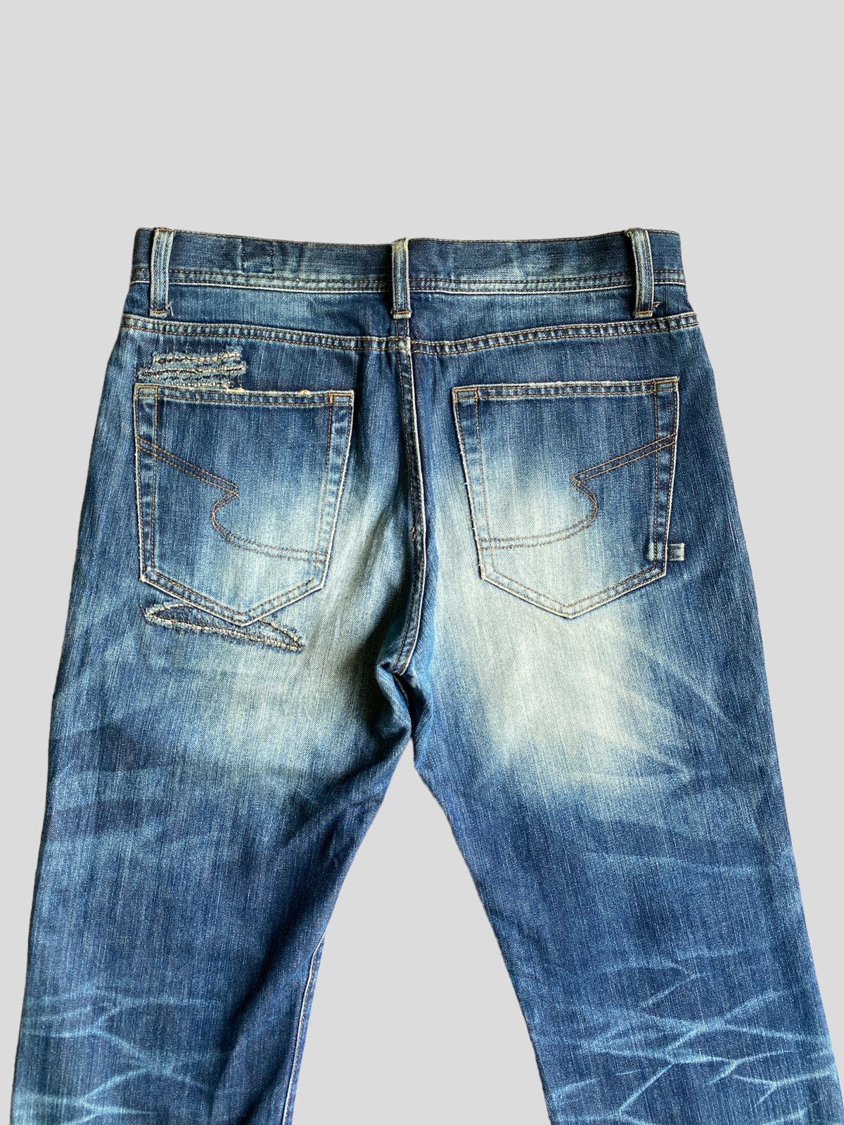 Tornado Mart Vintage SEMANTIC DESIGN Distressed Tornado Mart Style Denim Size US 31 - 12 Thumbnail